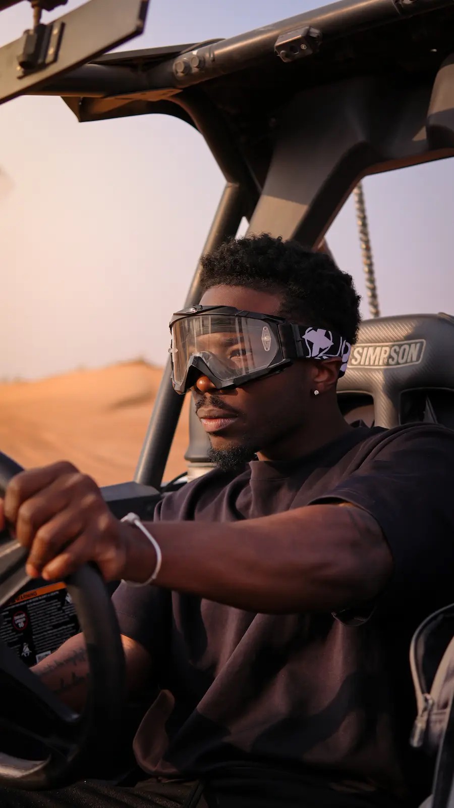 Premium 4-seater Can-Am buggy rental in Dubai provided by Dune Quest Tours