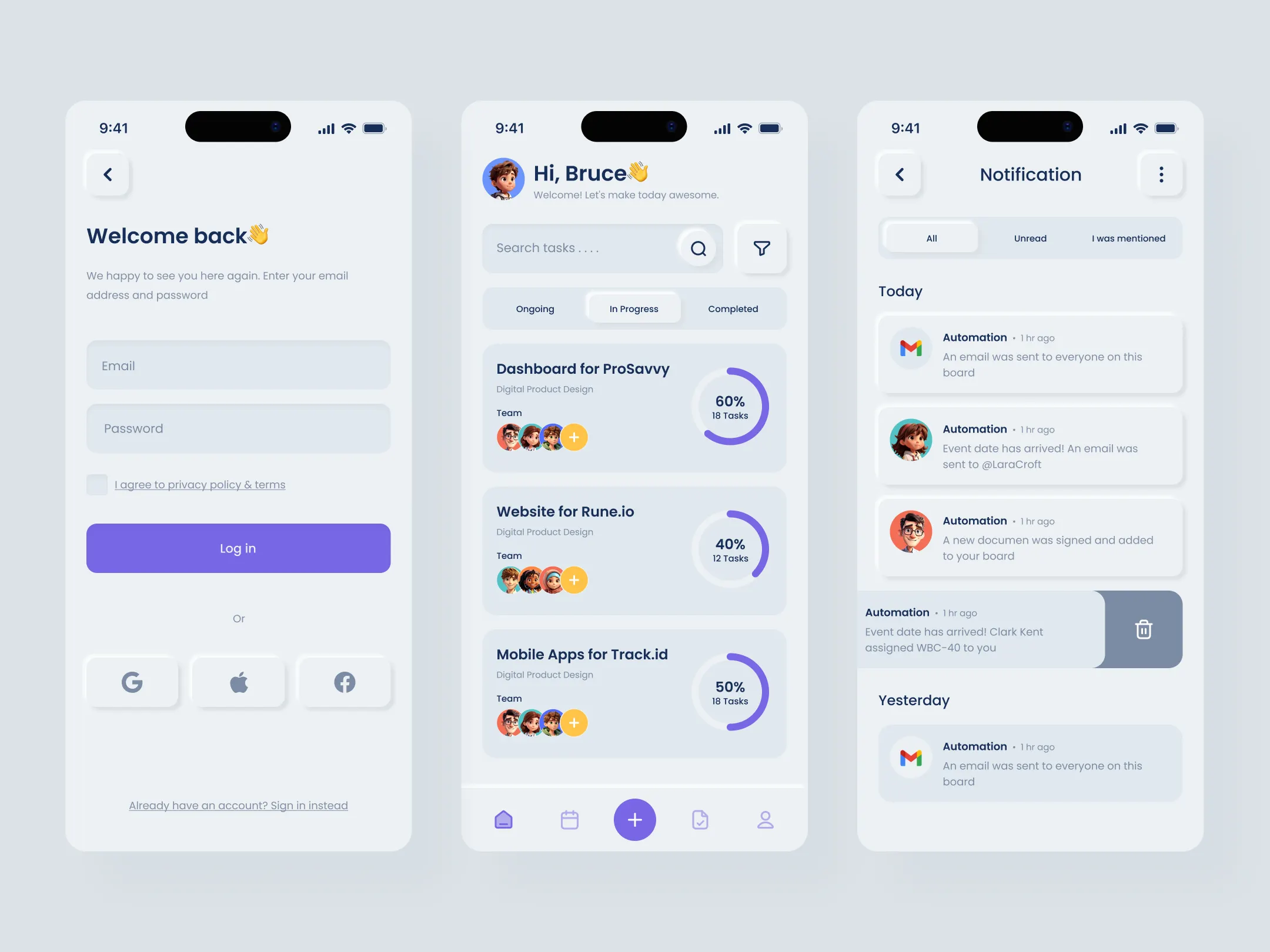 Image of TaskFlow Mobile App Design