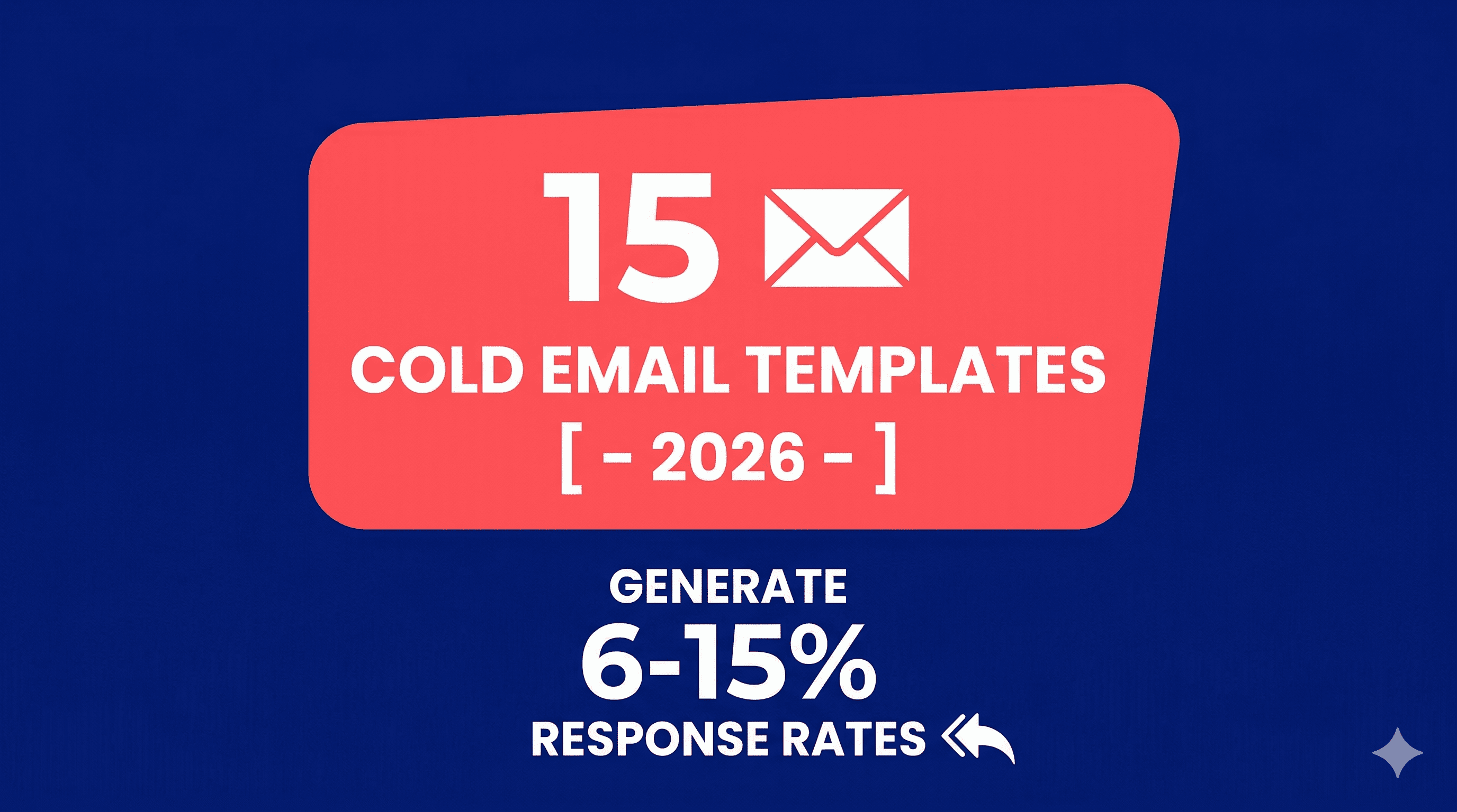 A digital sales dashboard illustrating high-performing outbound campaigns, featuring upward trending graphs, reply metrics, and text highlighting 15 cold email templates that generate 6 to 15 percent response rates in 2026.