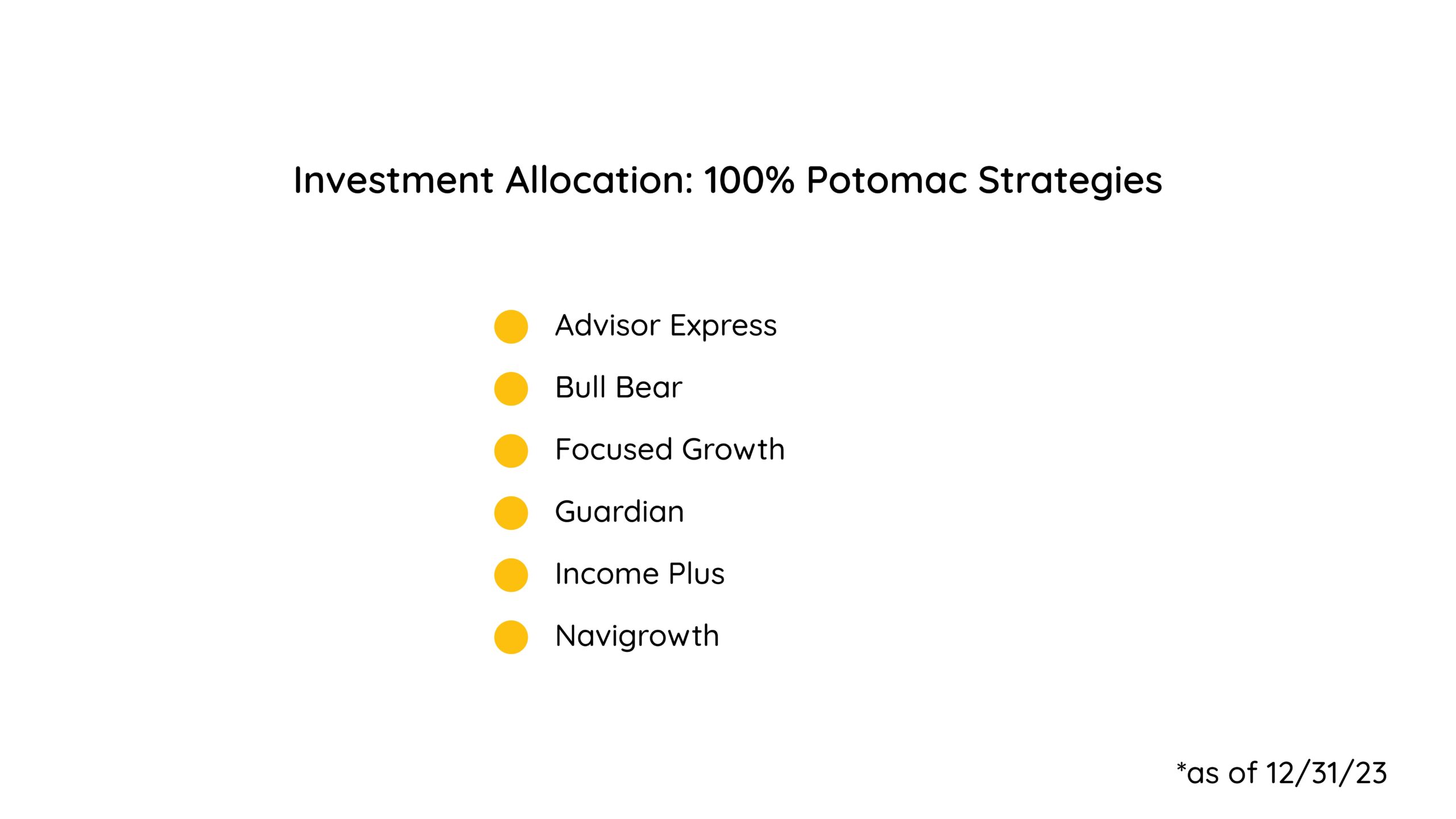 Investment Allocation