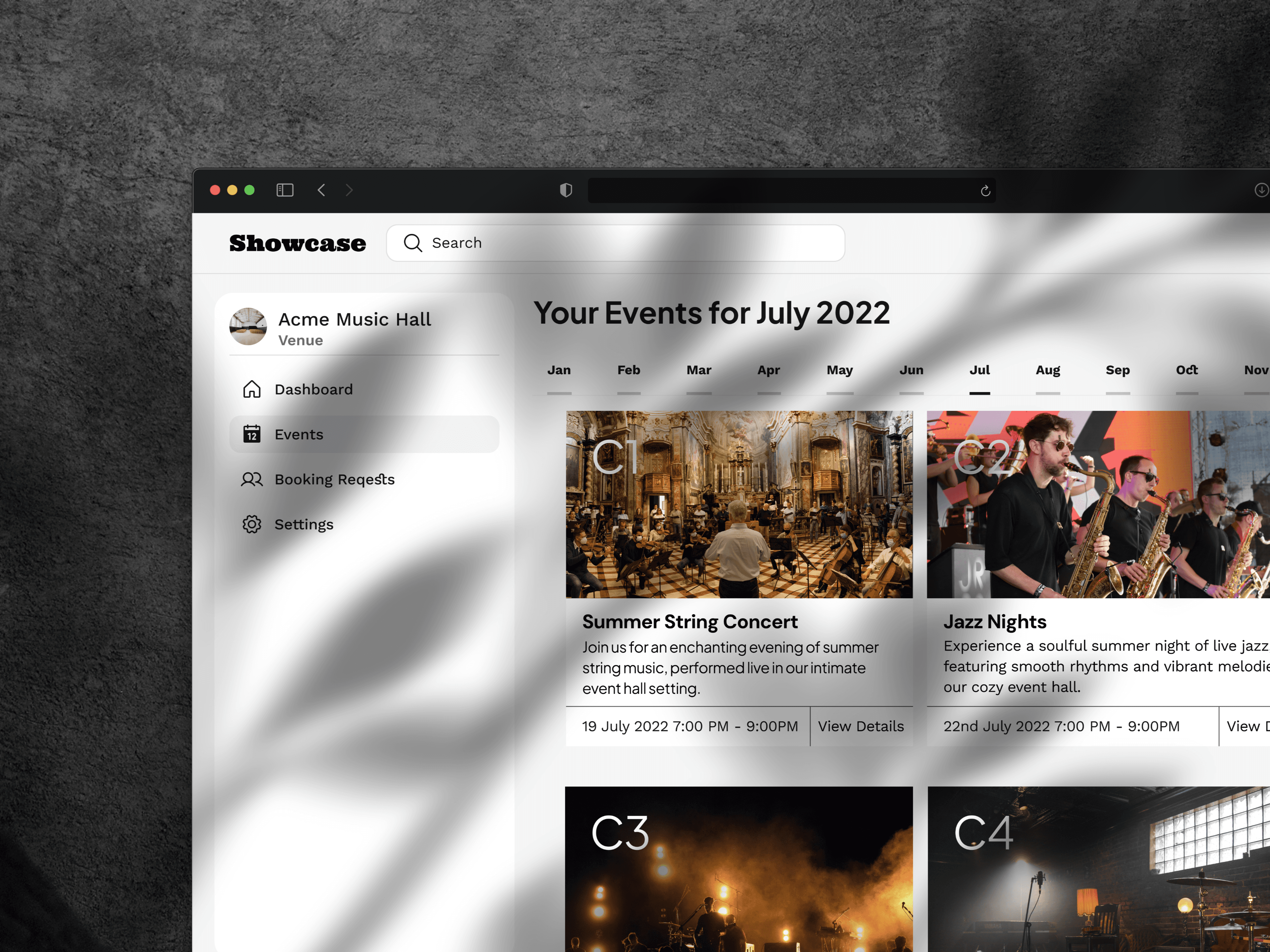 A mockup for iPhone on a table