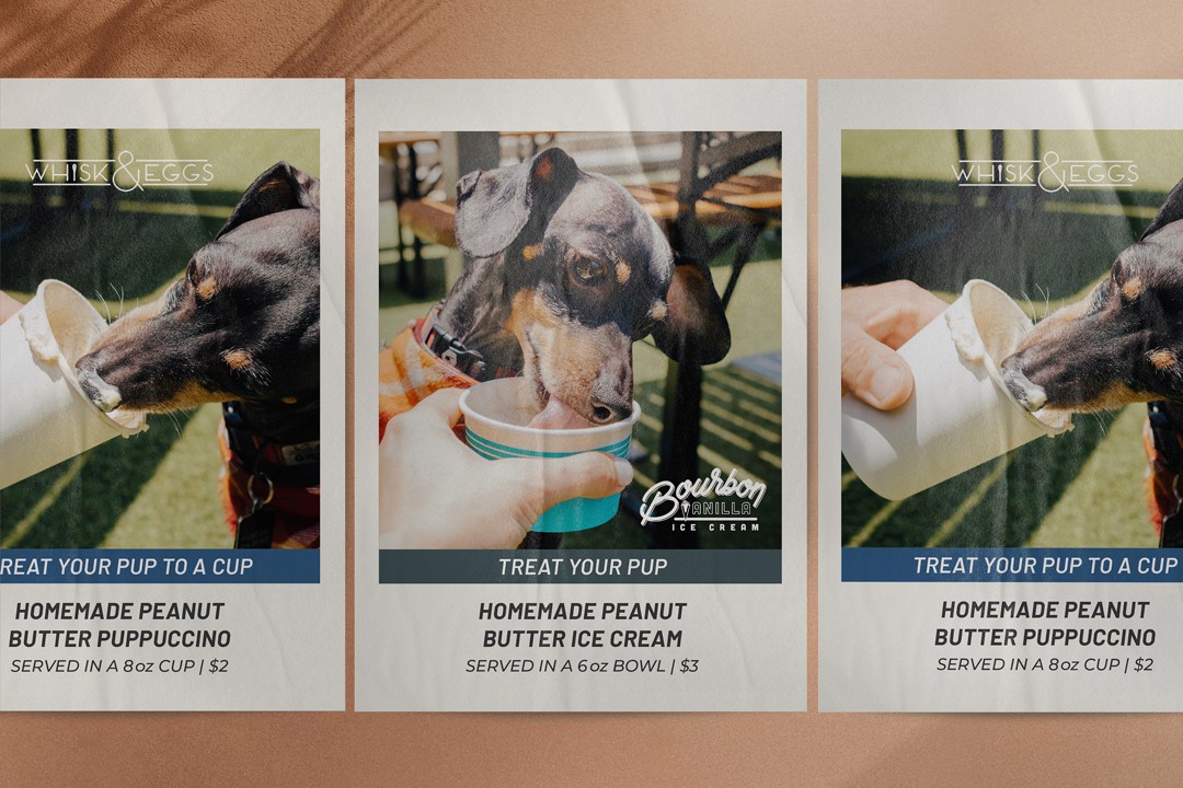 Triptych of promotional posters with Polaroid-style frames highlighting goat farm-to-table branding for Legacy Food Hall events.