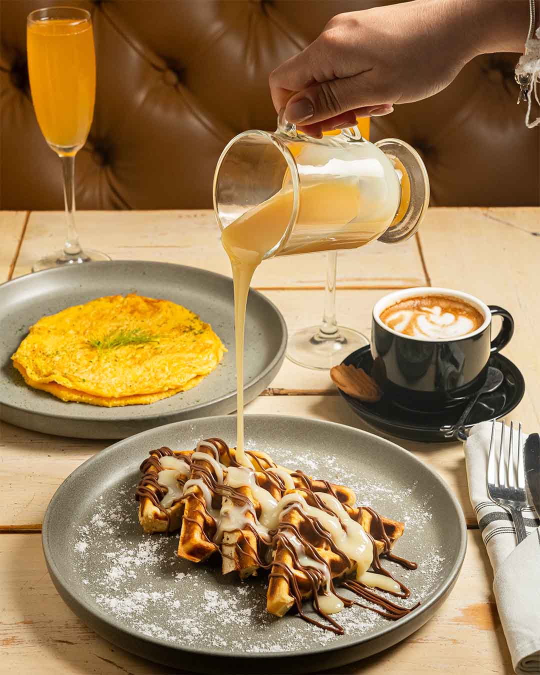 Waffles de Nutella