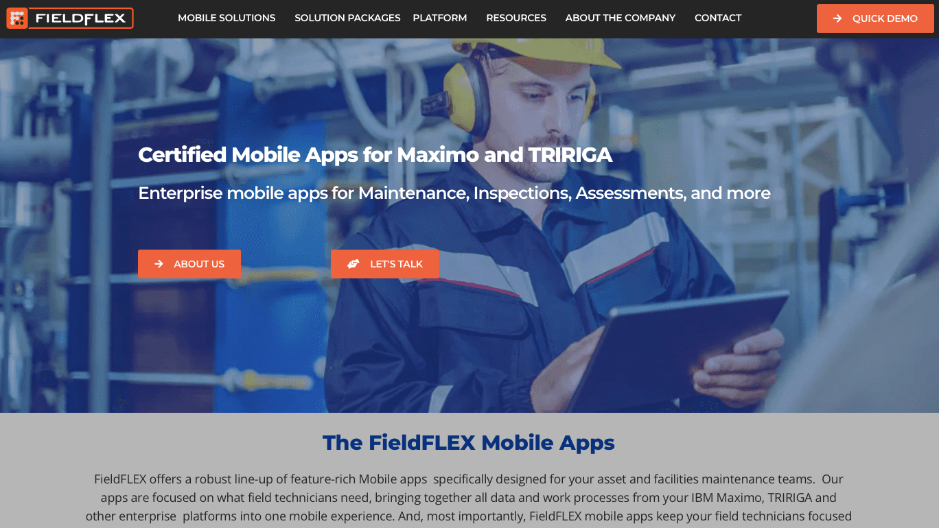 Fieldflex old website