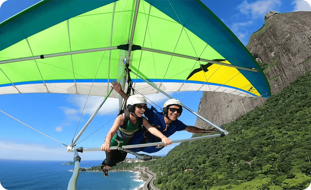 ala delta sobre Río de Janeiro