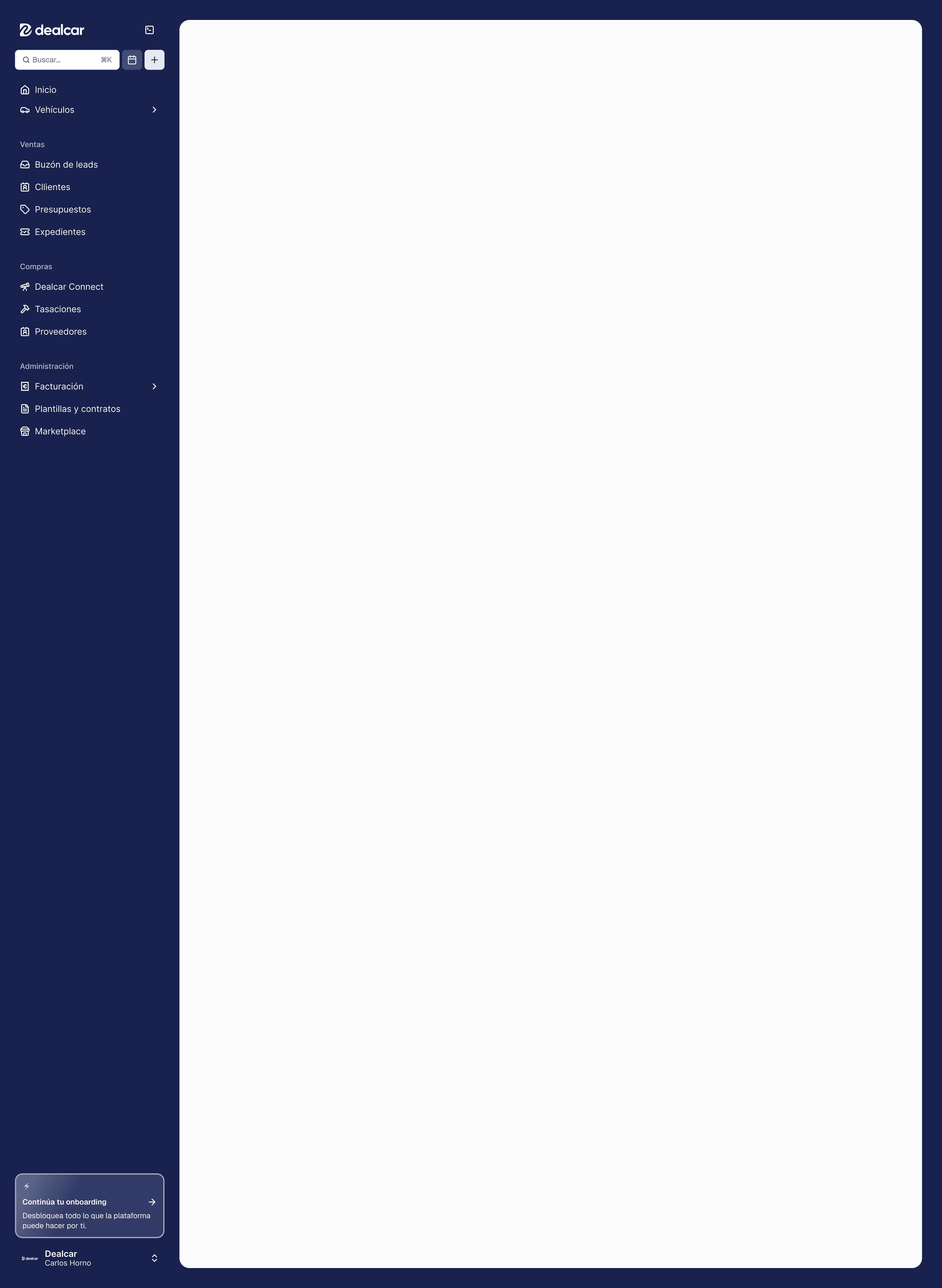 A blank white interface showing a list with bullet points on the left side.
