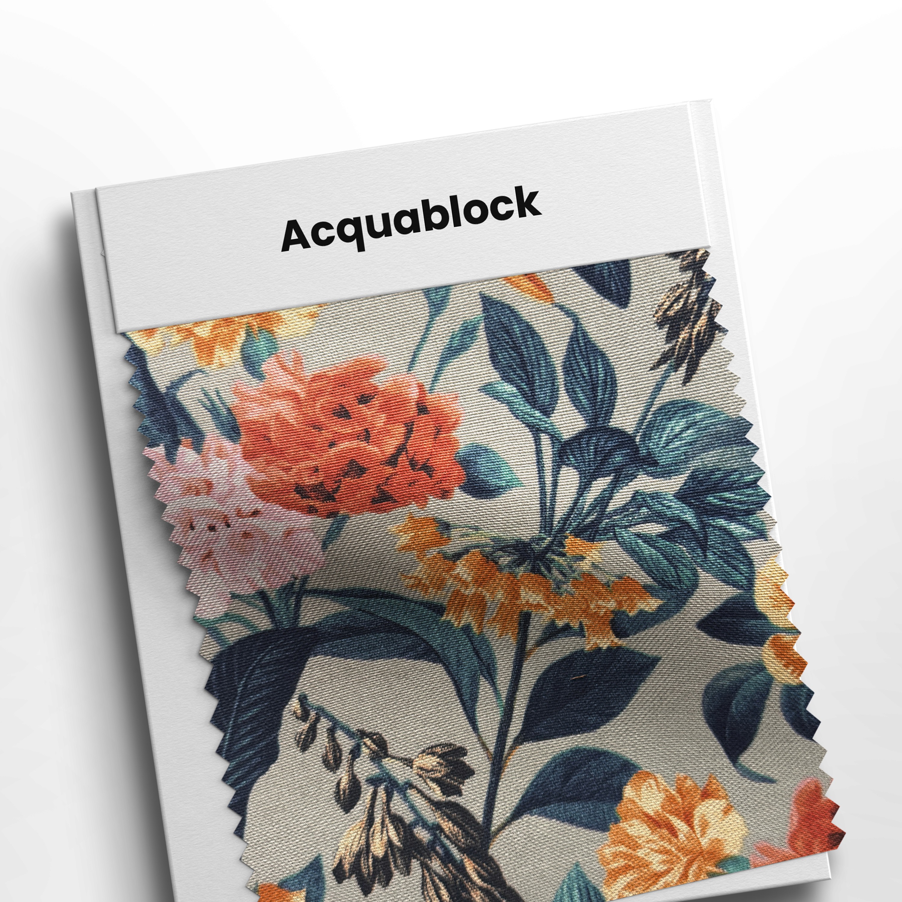 mostruario com tecido tropicana cinza 