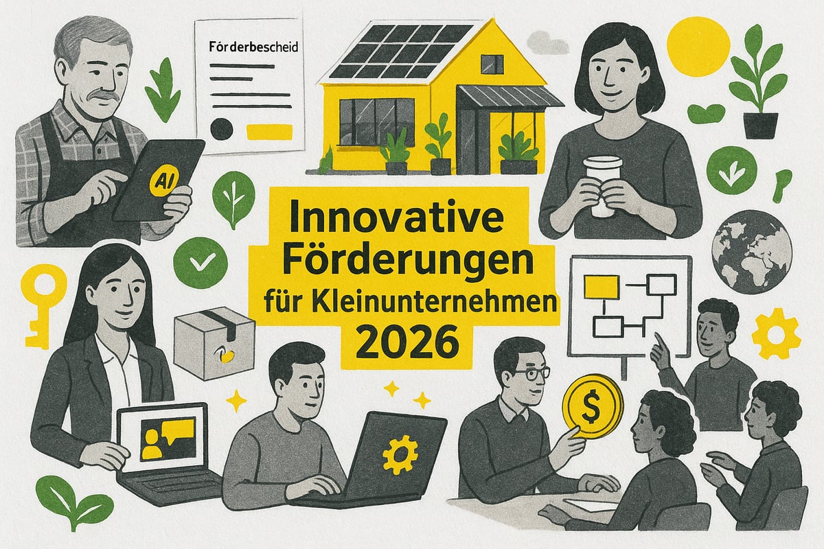 7 Innovative Förderungen Kleinunternehmen Ideen 2026