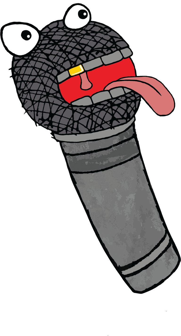 illustrated microphone