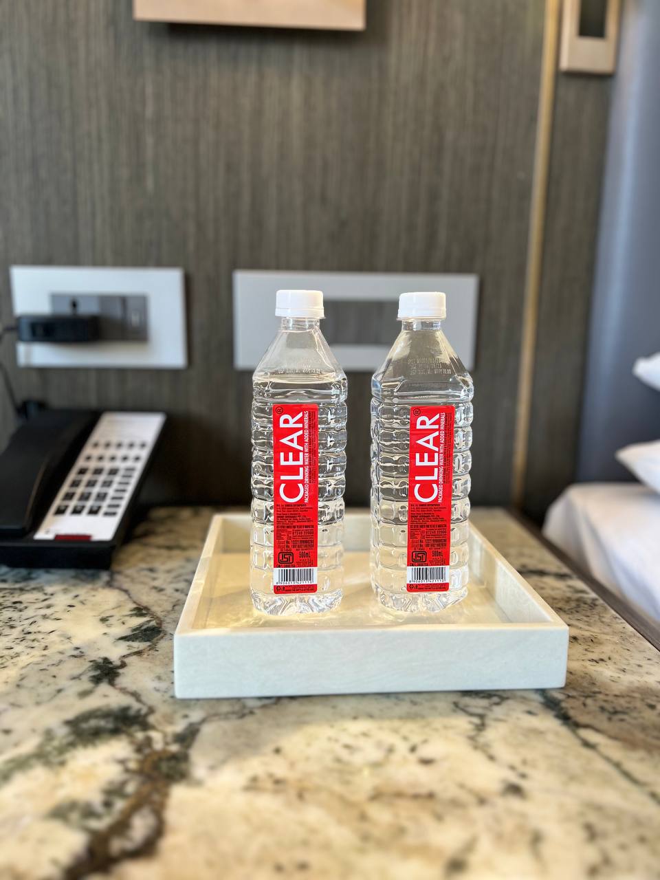 recycled stone water flask tray