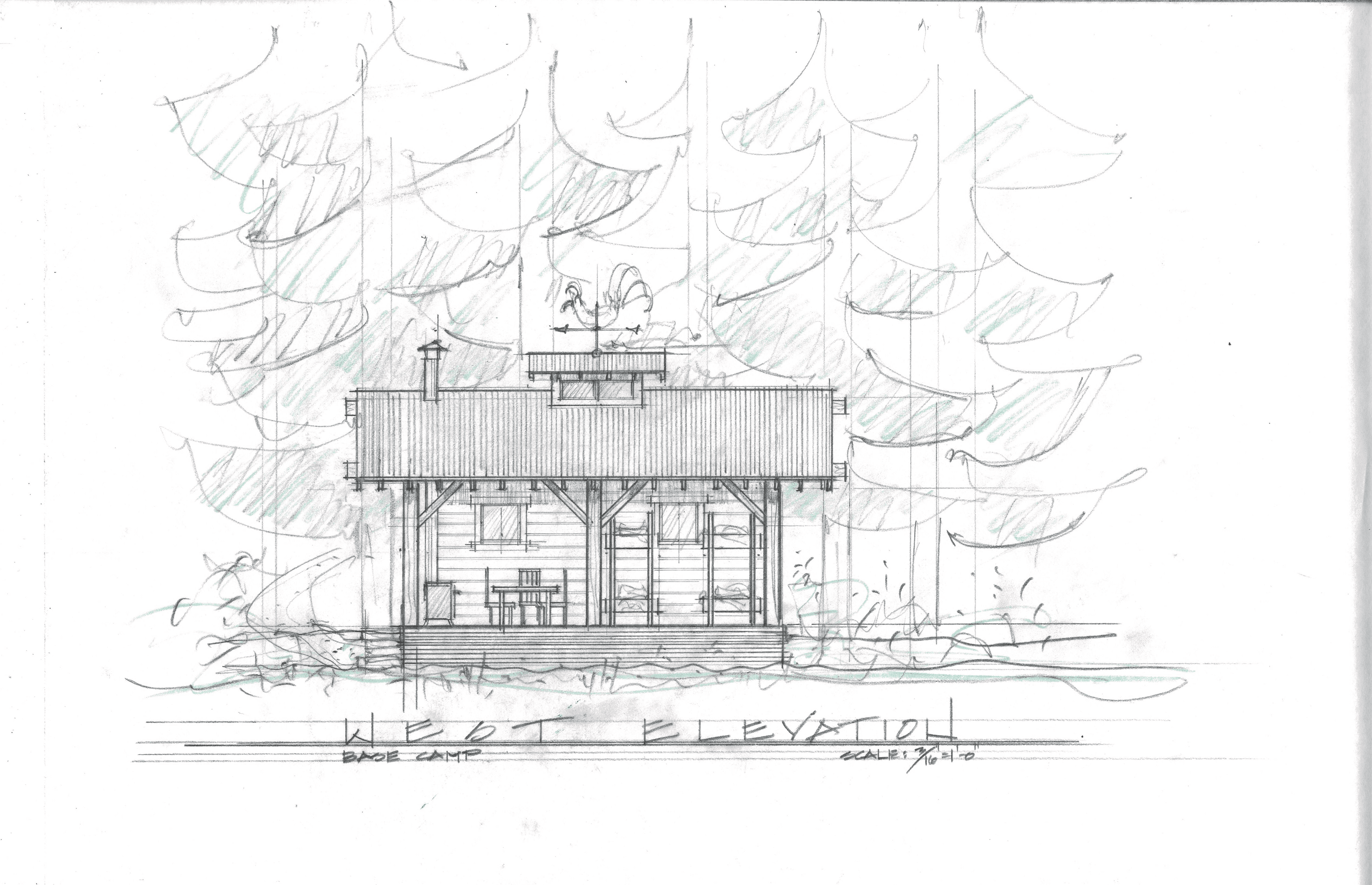 Terry architects Sketches of a cabin property