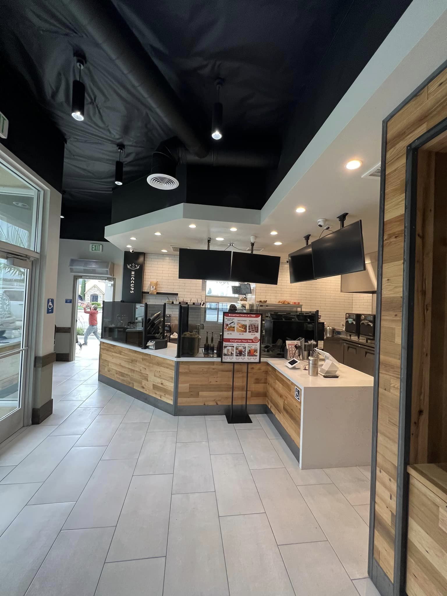 Custom tea shop counter and front service area – Karak Boba