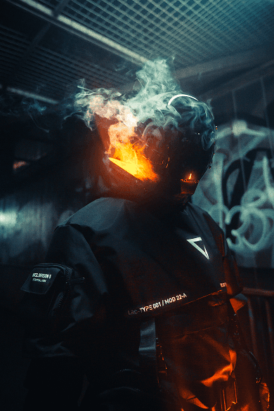 Glowing echwear suit