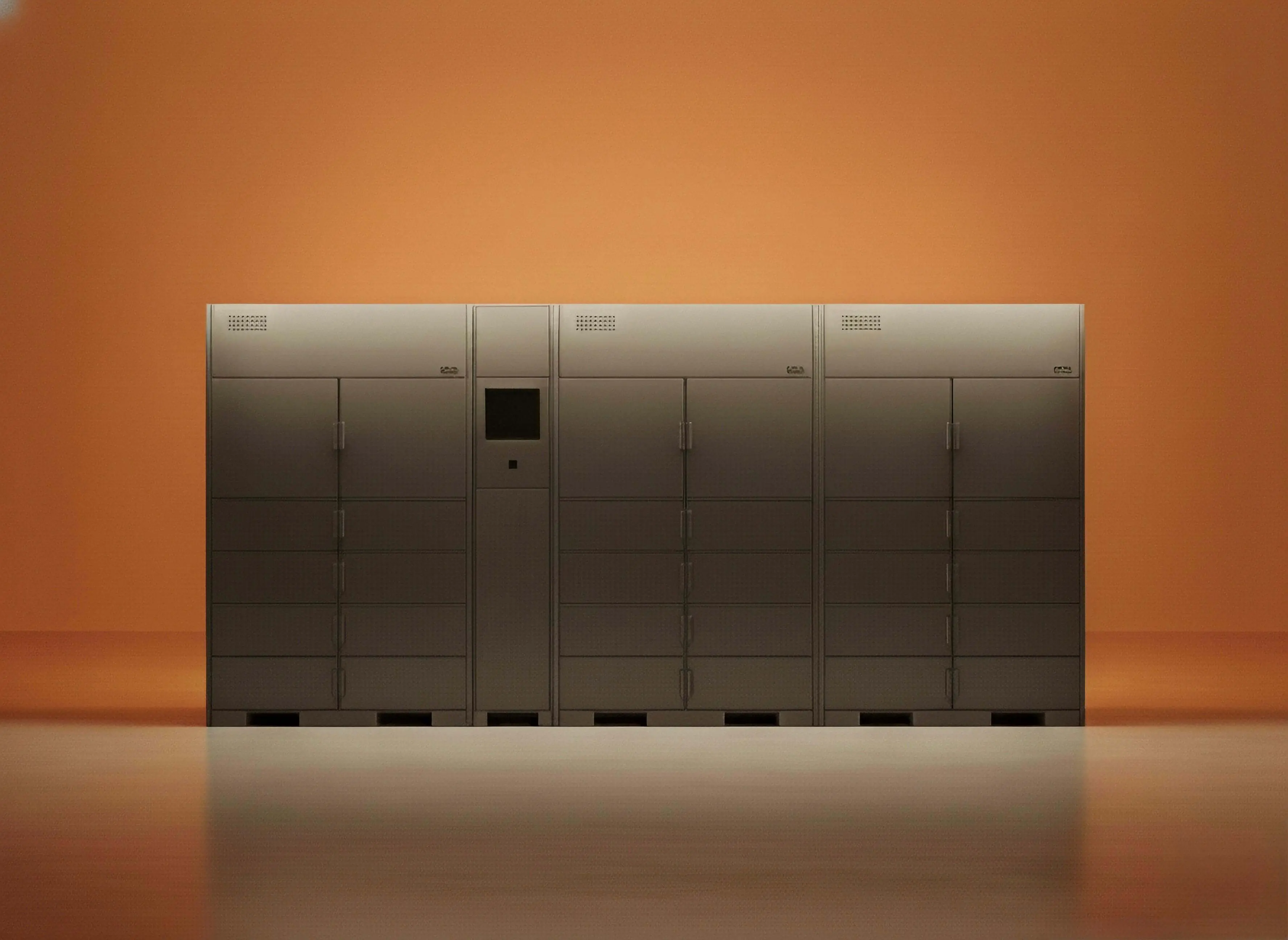 Refrigerated & Freezer parcel locker for temperature-sensitive deliveries. Climate-controlled parcel storage for food and pharmaceutical industries
