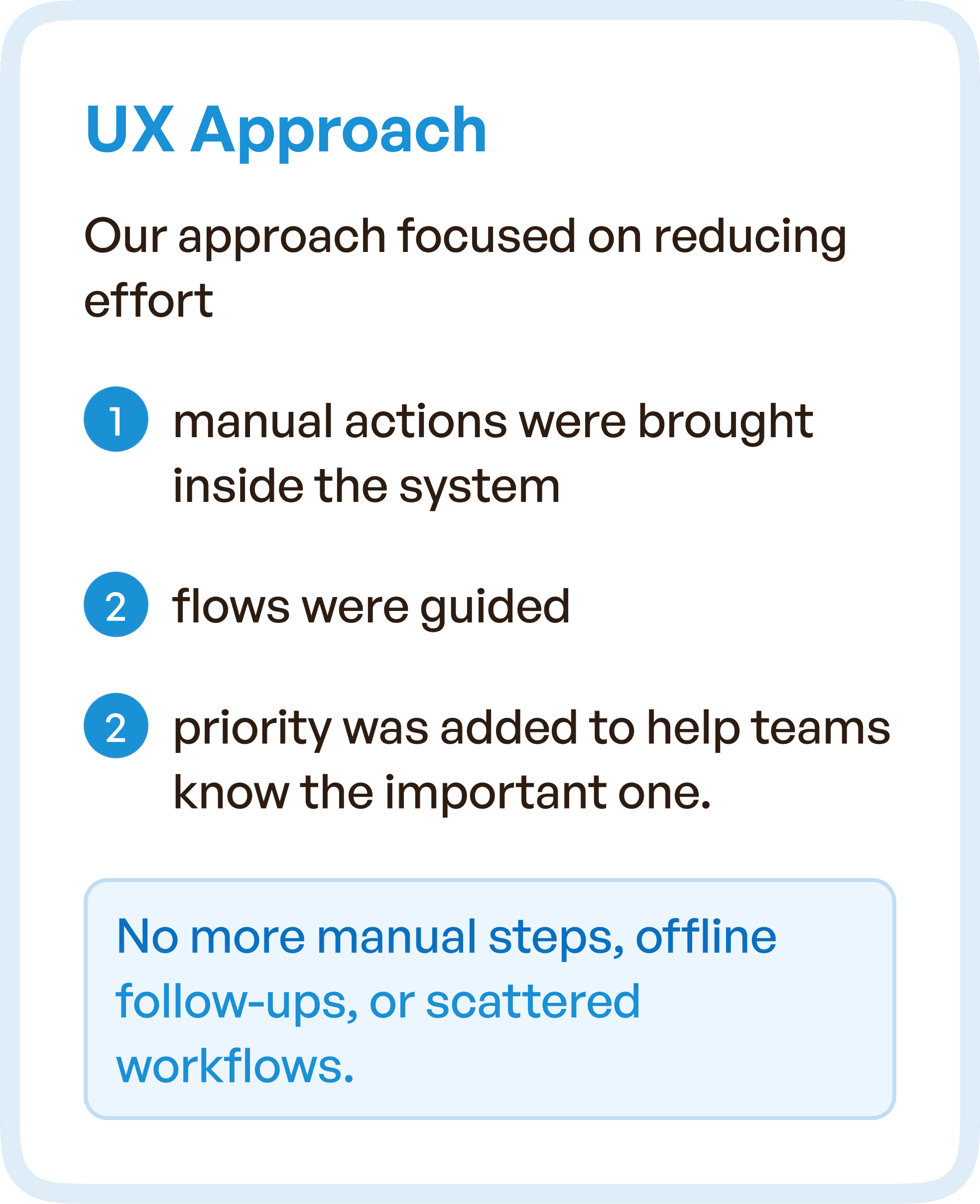 UX Approach for E-BMR in points