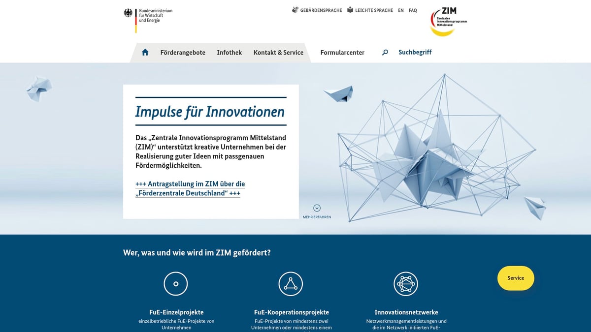 Top 8 KMU Förderprogramme 2026: Chancen Für Unternehmen - 4. Innovationsprogramm Mittelstand (ZIM)