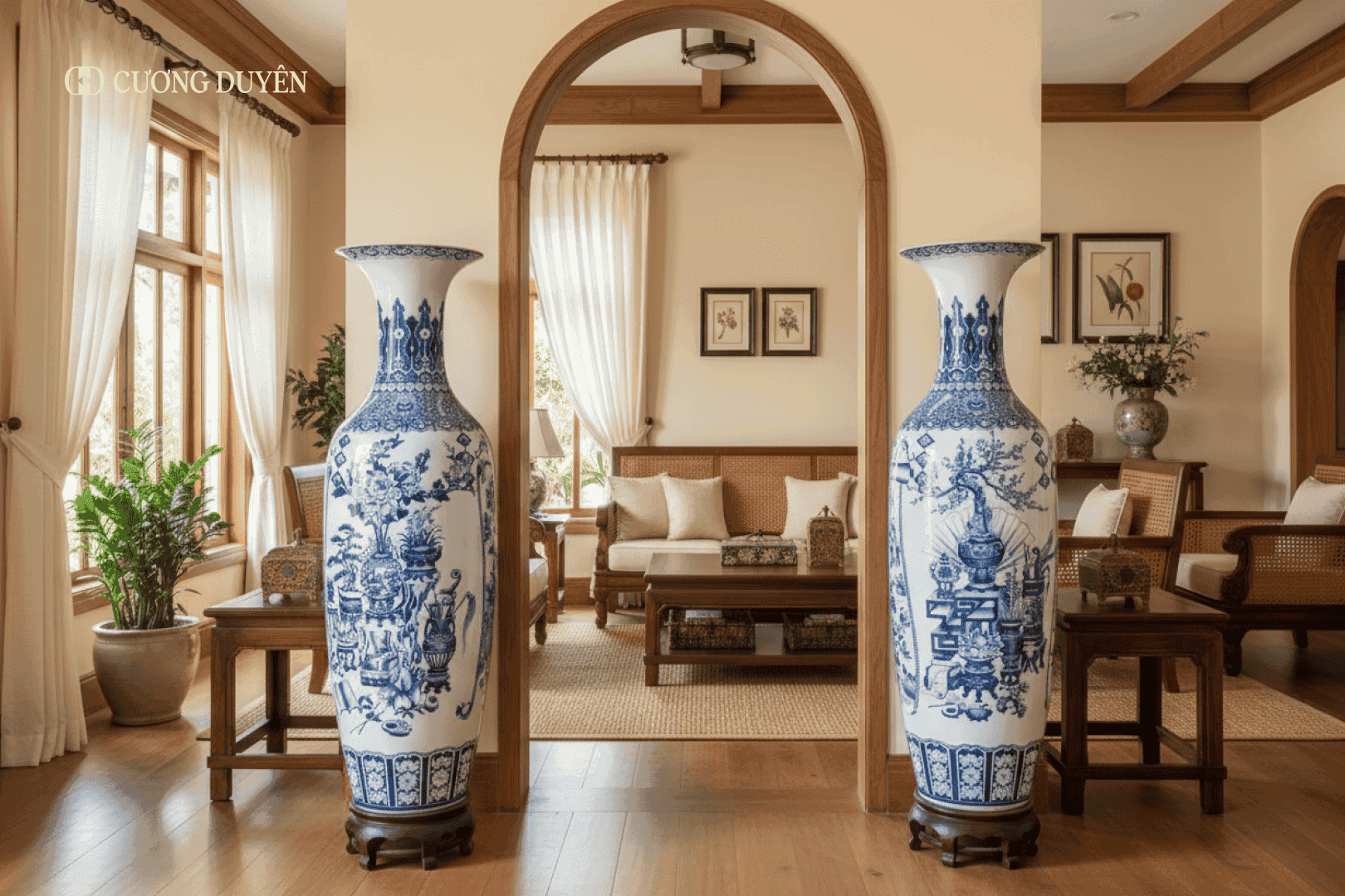 Gốm sứ Bát Tràng trang trí phong thuỷ
