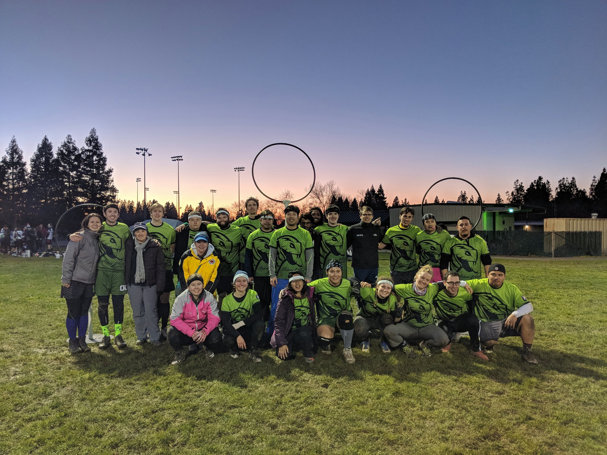Silicon Valley Vipers group photo at sunset 