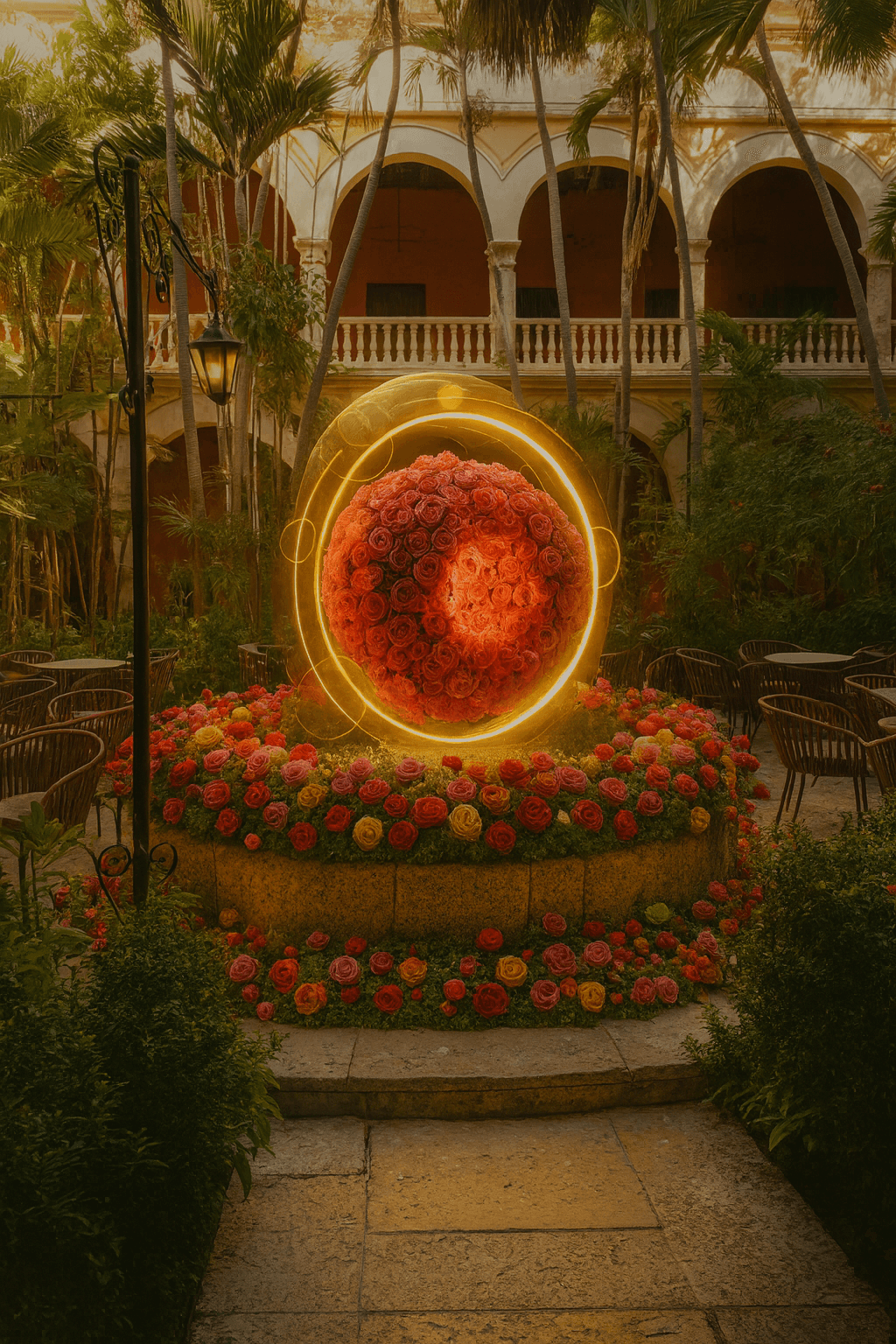 Bold editorial fashion portrait of model in houndstooth blazer with red tie and green shirt against bright turquoise background - Serif Creative Studio luxury fashion photography