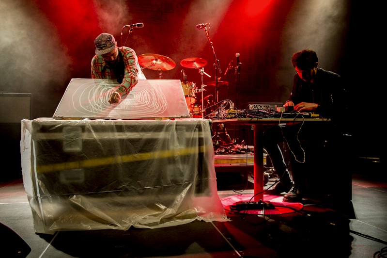 Live audio-visual performance: sound design, video production.