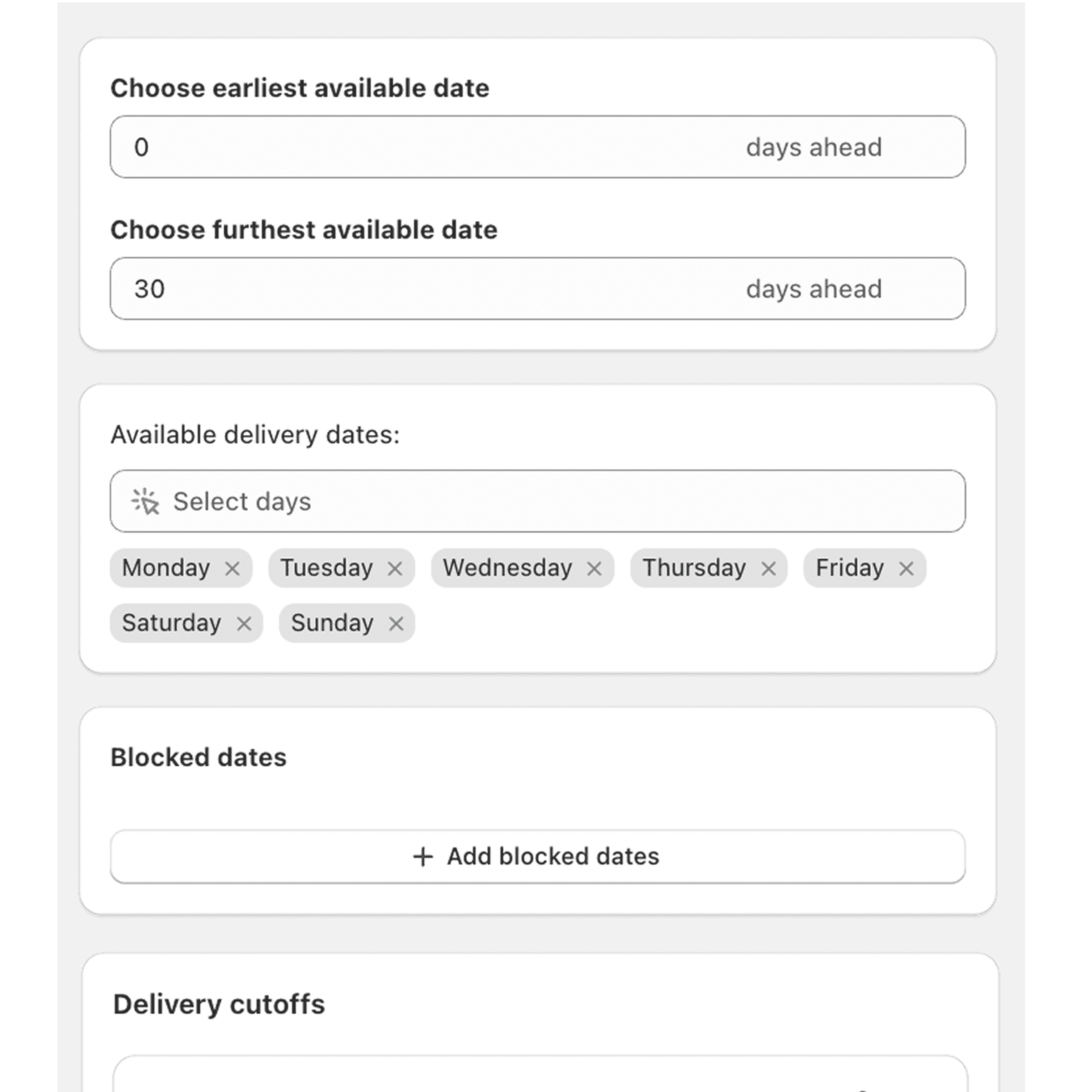 Screenshot of setting delivery rules in the Flare dashboard