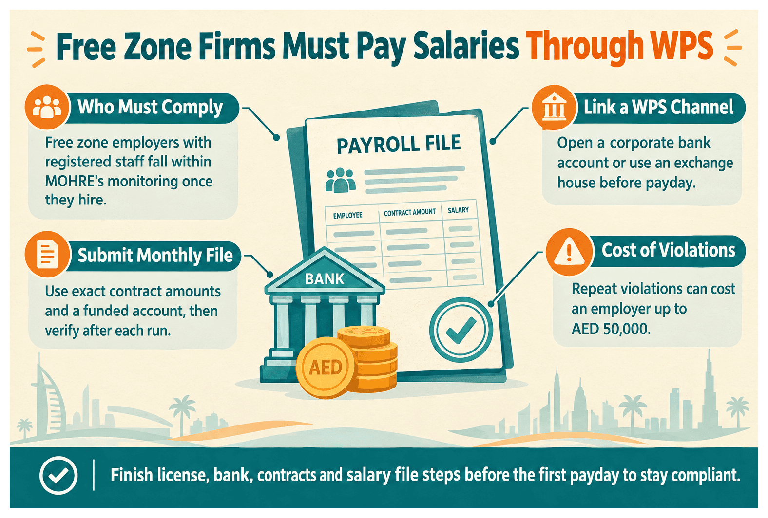 Infographic: UAE WPS: What It Is and How to Register Your Free Zone Company