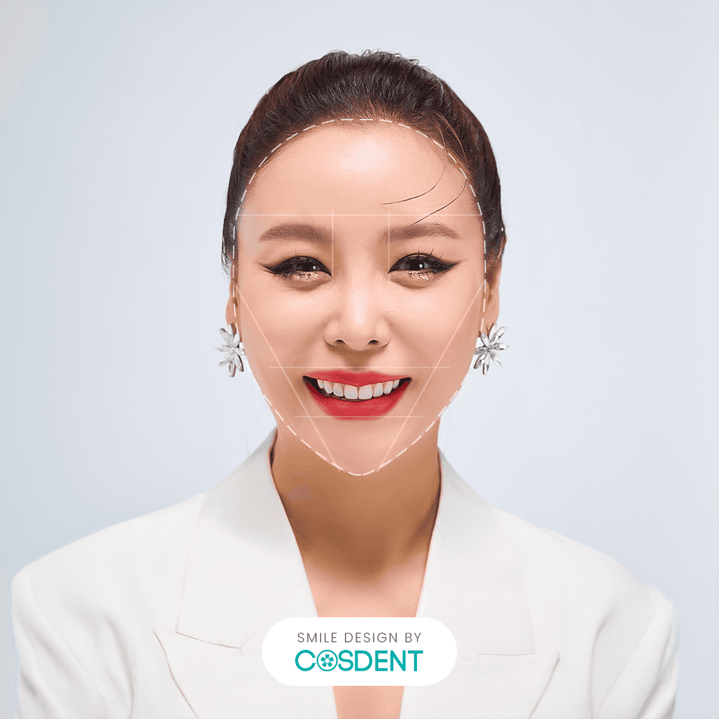 หน้าสามเหลี่ยม ยิ้มกว้าง 16 ซี่