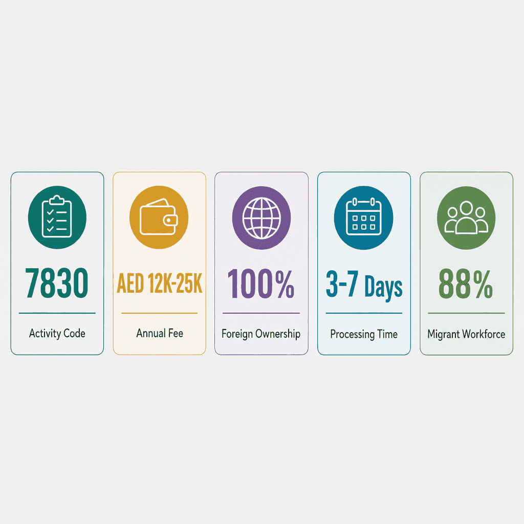Infographic: Human Resources Provision Business License in Dubai: Cost and Requirements