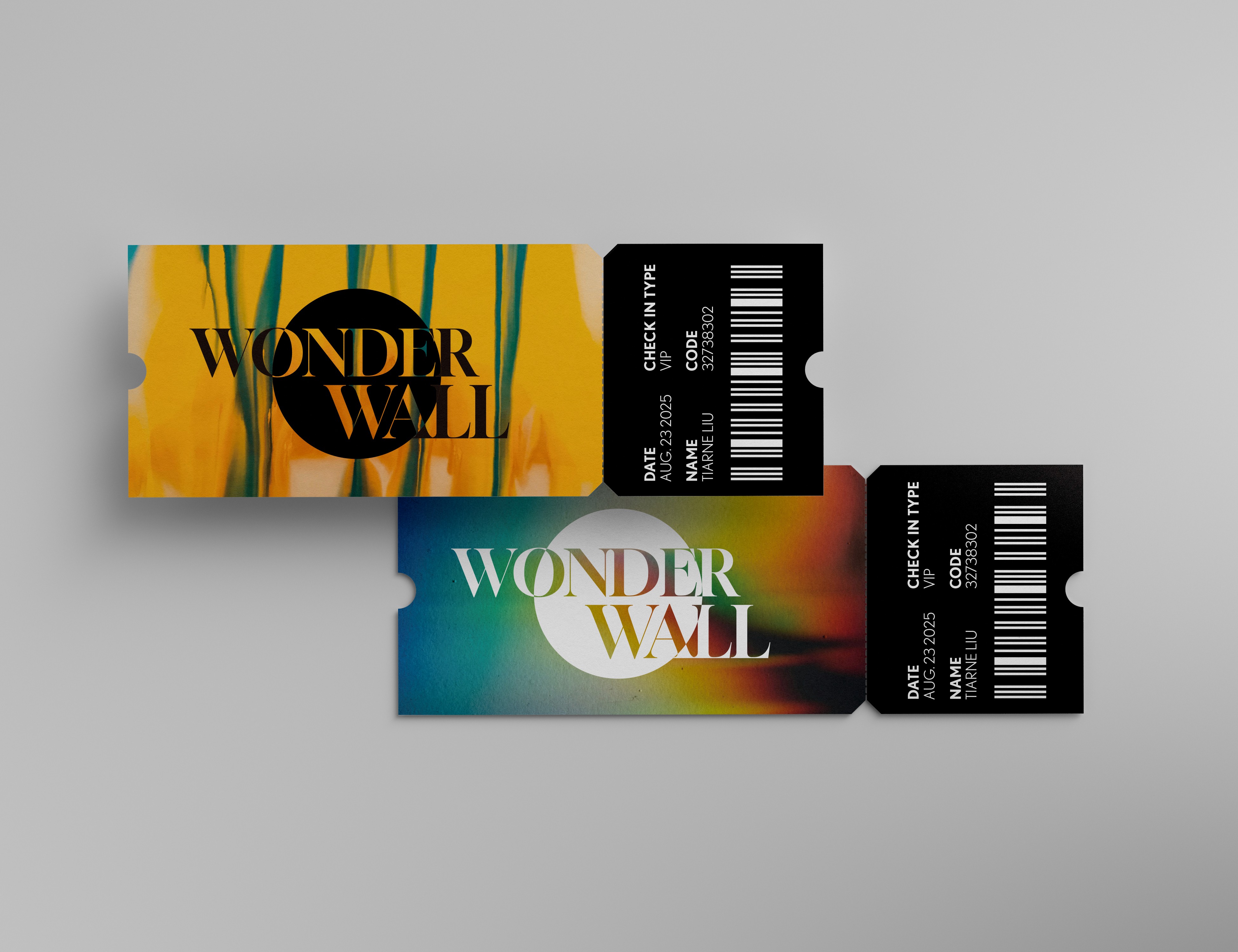 Editorial magazine design standing upright with oversized typography and clean layout