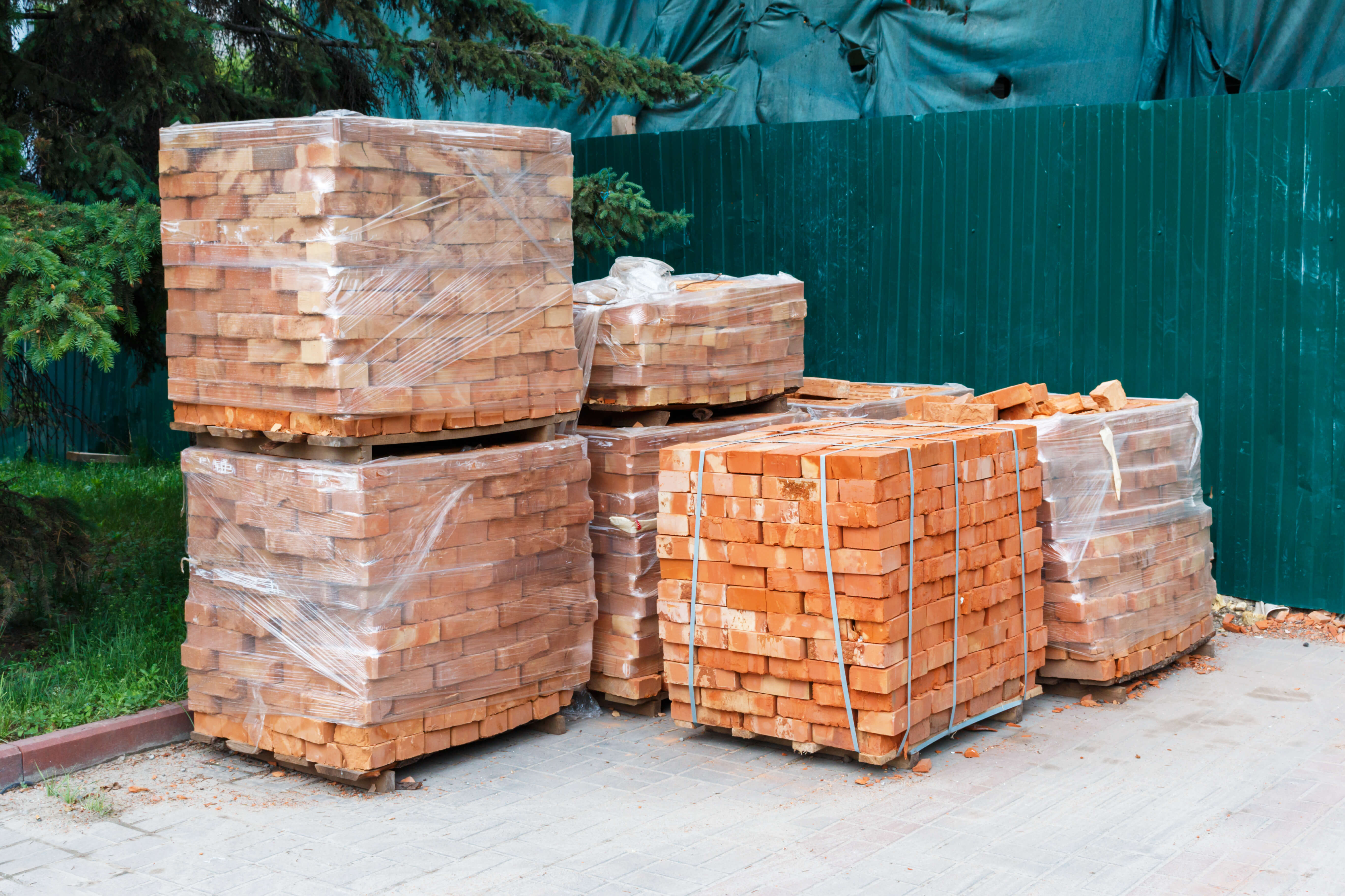 brown concrete bricks