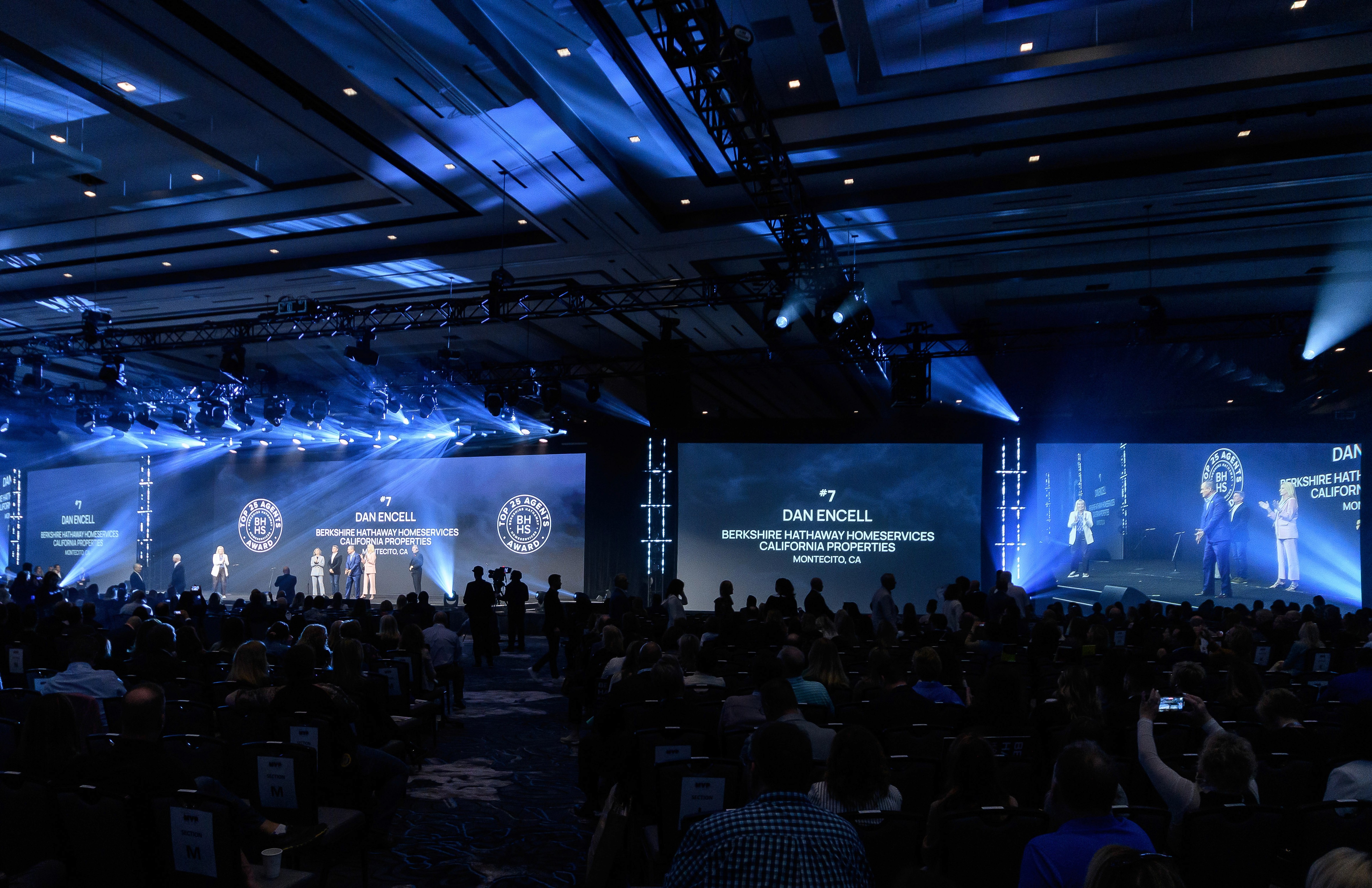 Berkshire Hathaway HomeServices Las Vegas Sales Convention staging and lighting