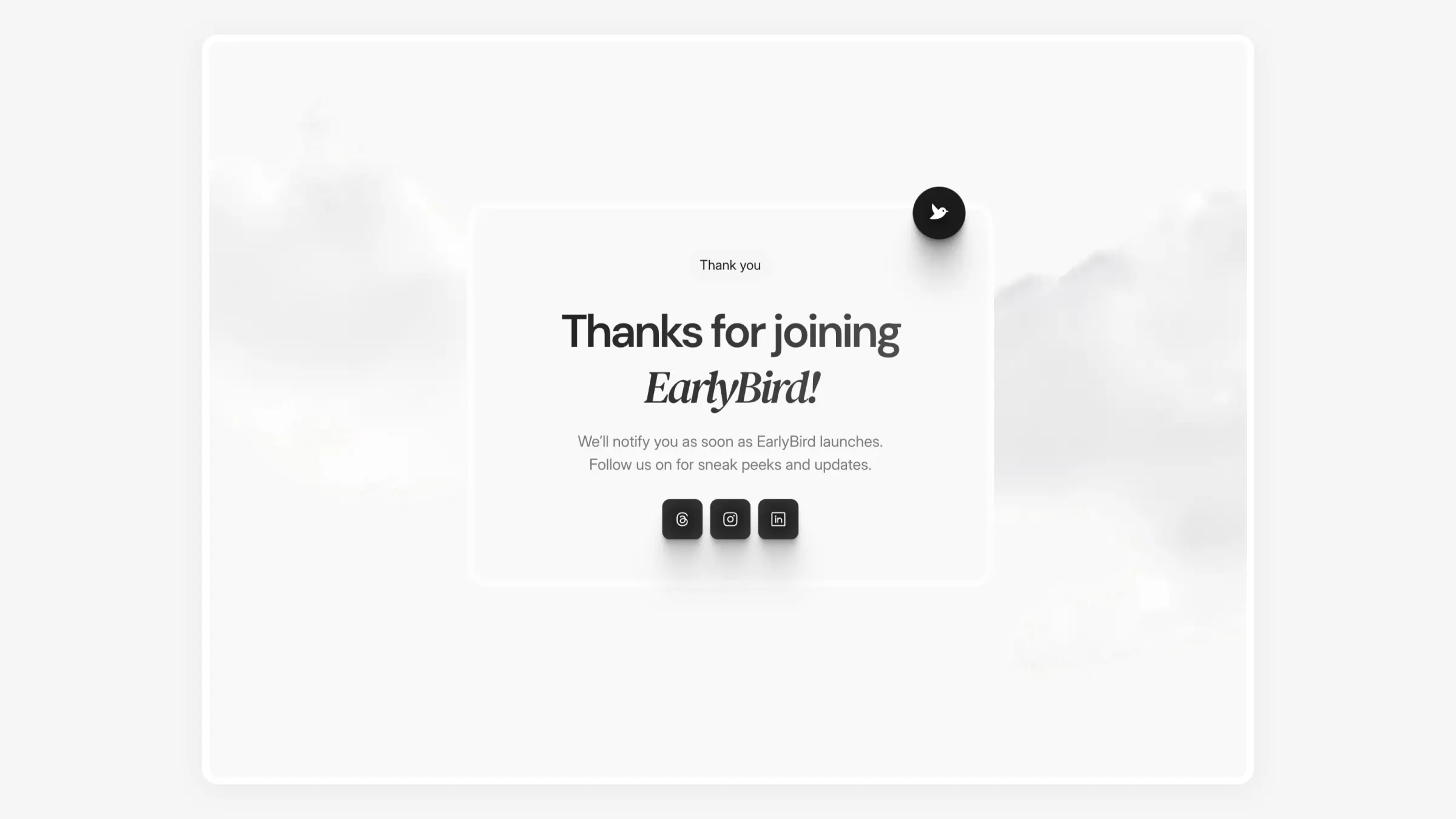 Modern waitlist landing page template for startups — fast and conversion-focused design by Luna UI