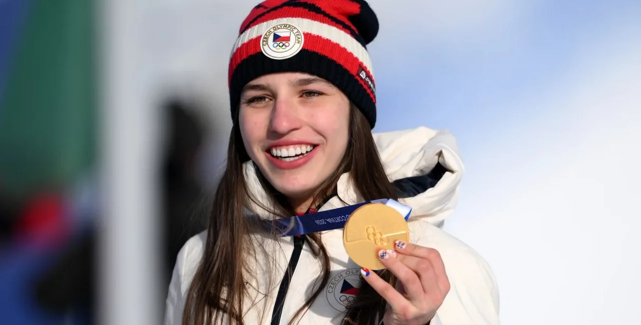 Czech athlete with gold medal