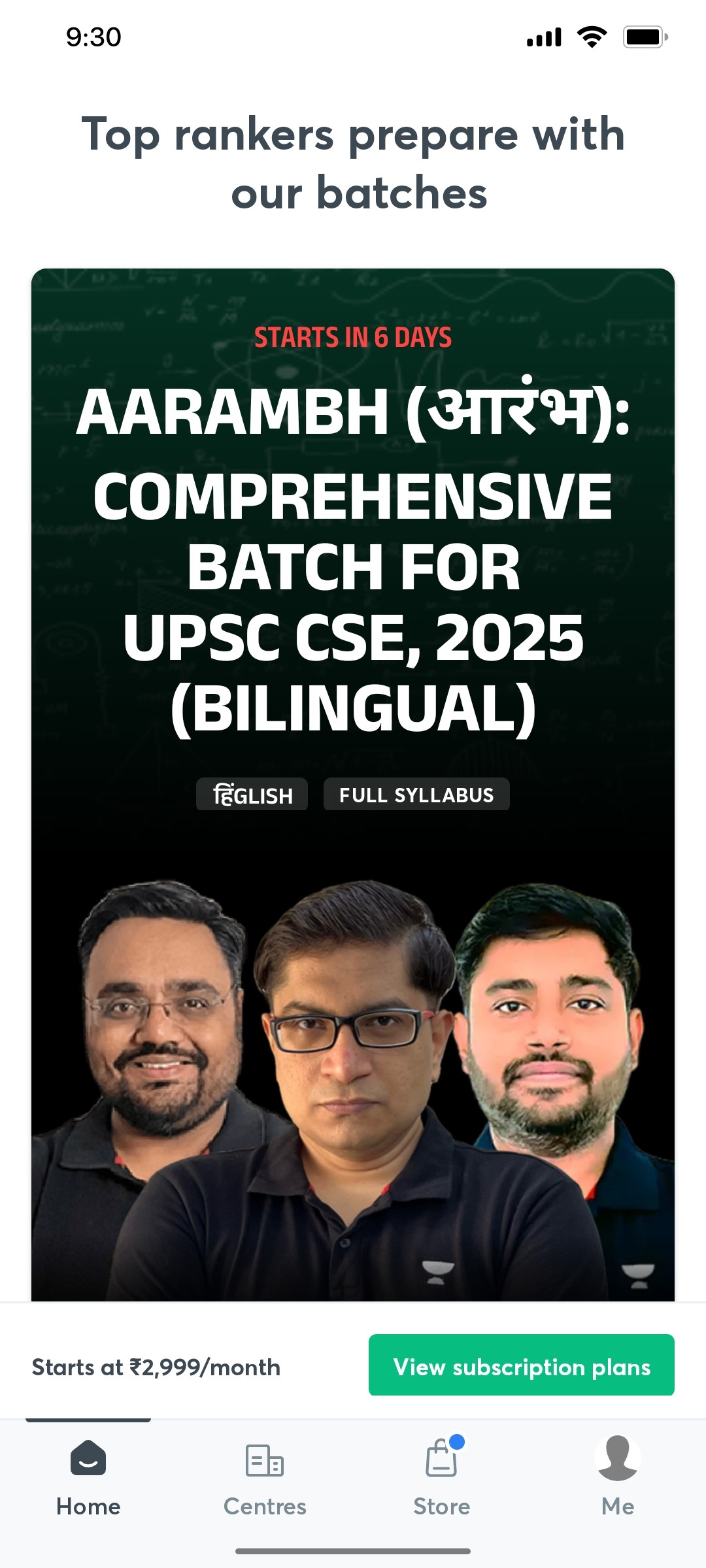 Unacademy Top Rankers Prepare With Our Batches Screen