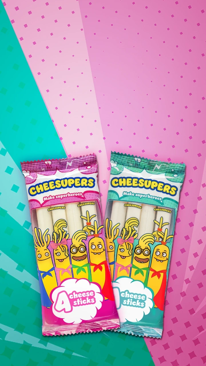 Cheesupers - key visual mobile