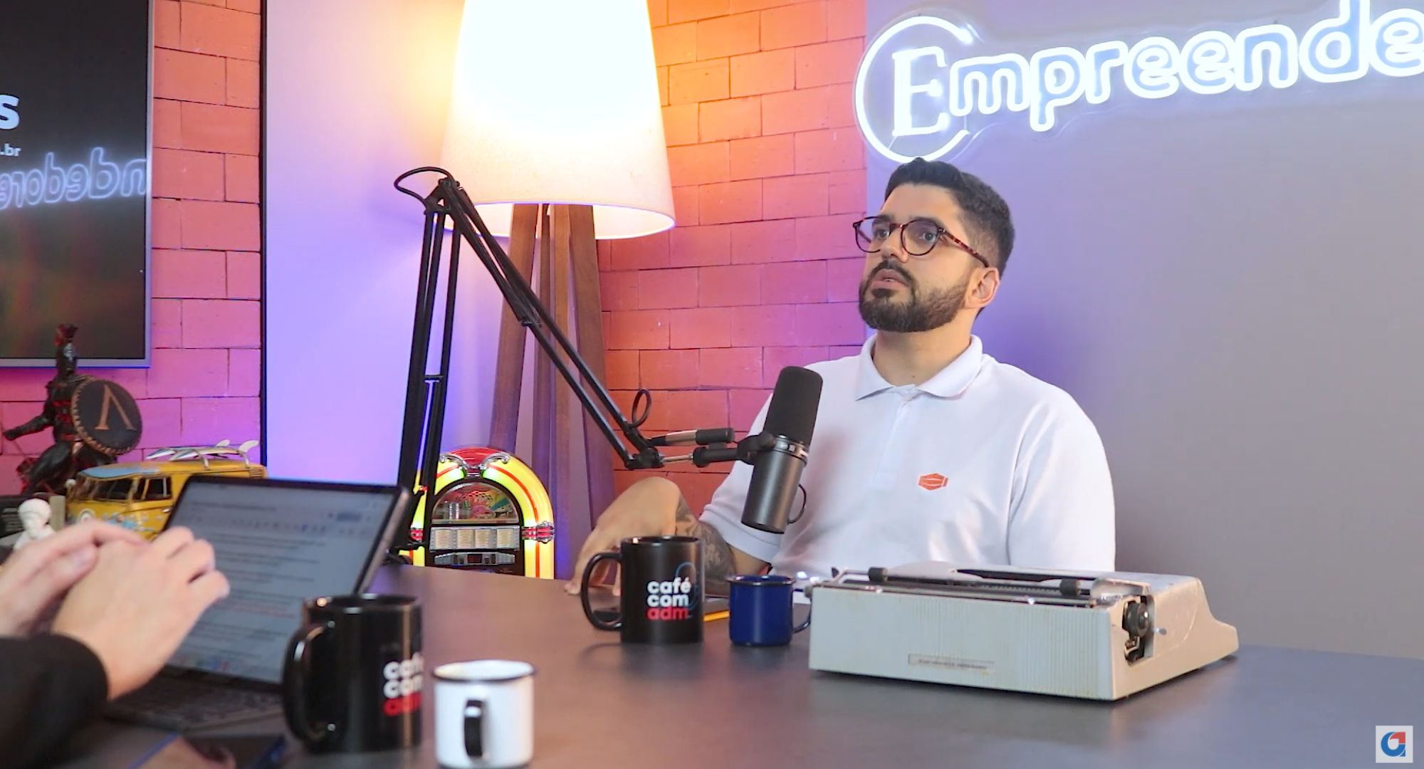 captura de tela do Lucas Montarroios no episódio 20 do podcast do Empreendedores
