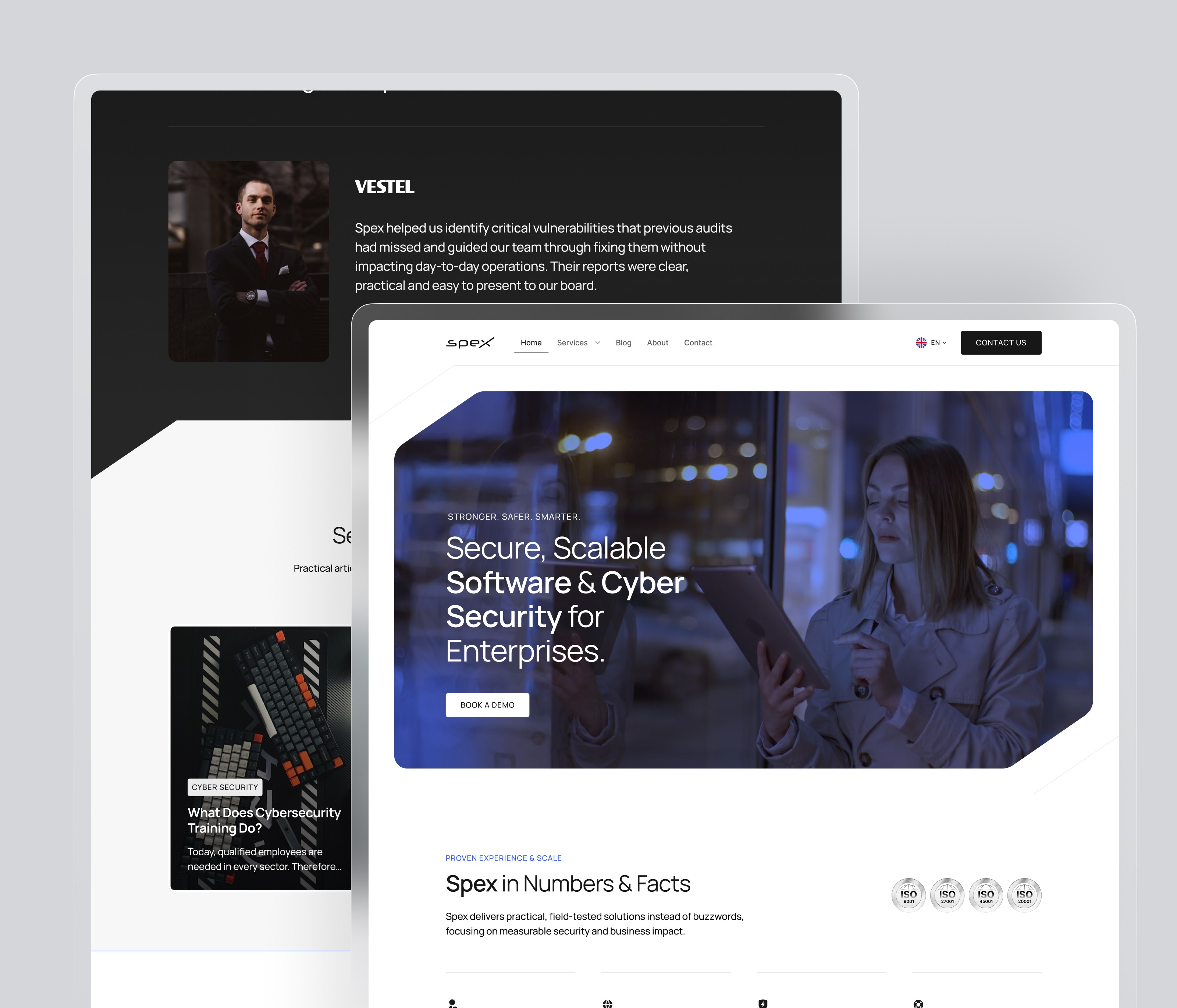 Spex - development and cyber security ui ux design