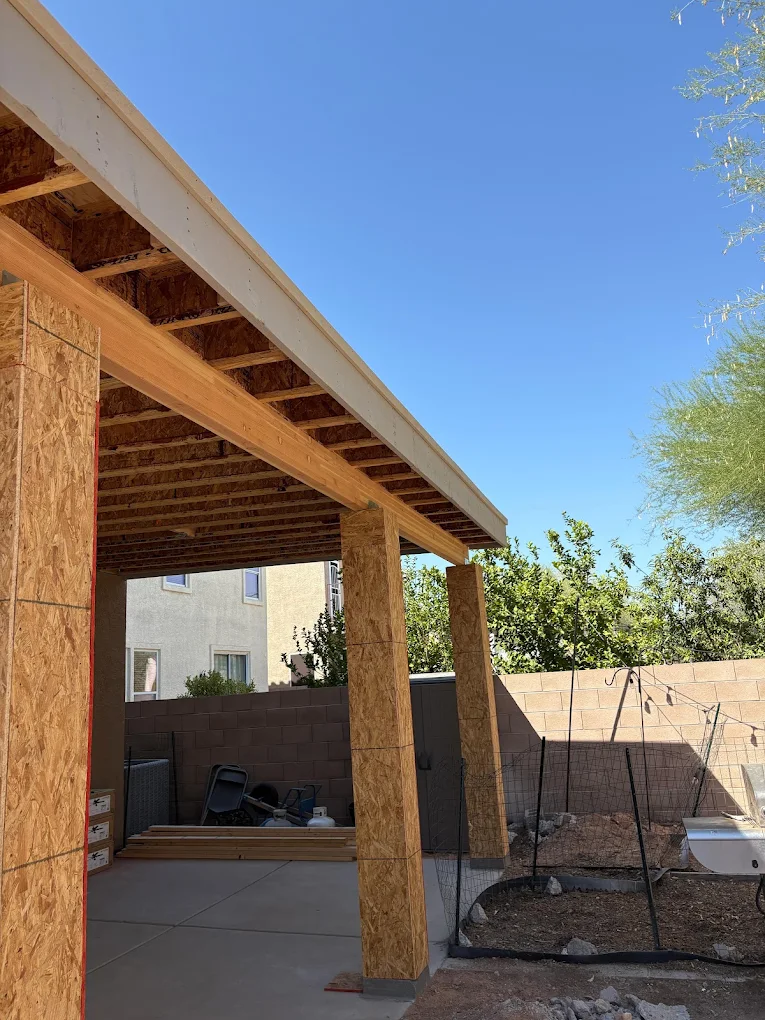 Deck and covered patio work by Silva Diversified Construction in Tucson