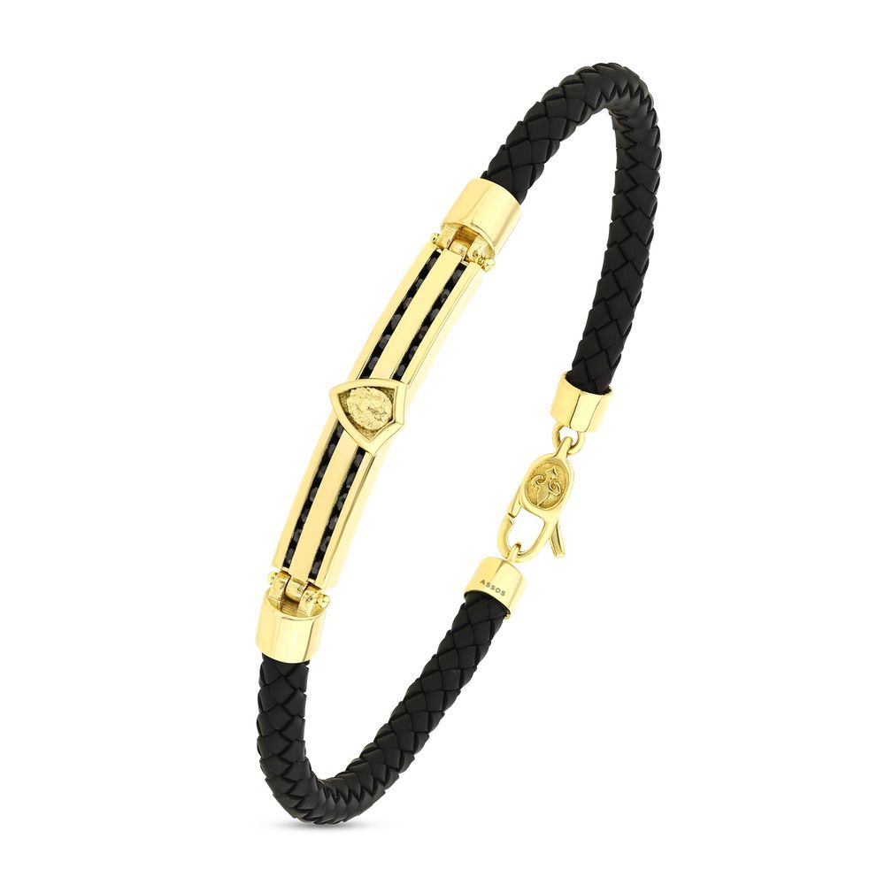 Assos 14 Ayar Altın Modern Tasarım Şık Erkek Bileklik