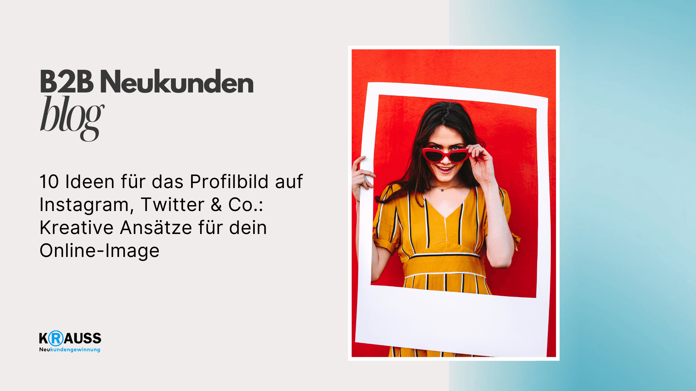 10 Ideen für das Profilbild auf Instagram, Twitter & Co.: Kreative Ansätze für dein Online-Image