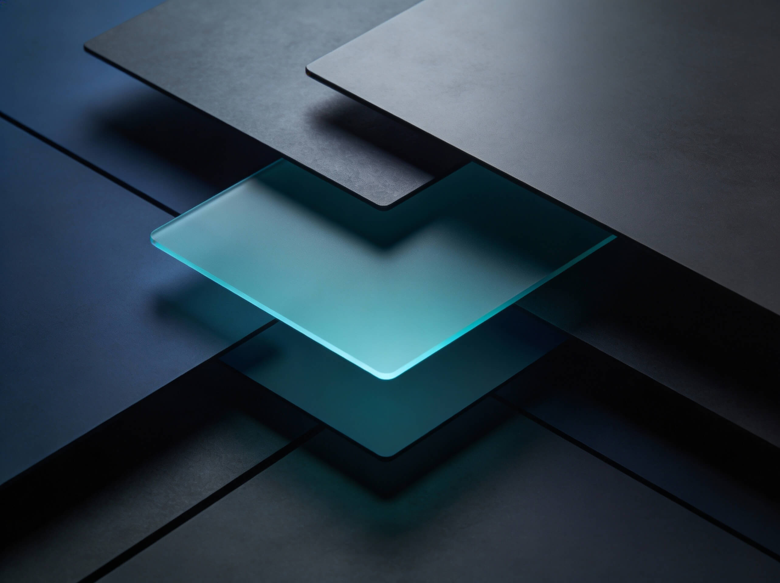 Abstract representation of a multi-layered platform architecture with clearly separated system levels for the controlled implementation of security, governance, and stable IT structures in regulated enterprise environments by lennlay (Blurred)