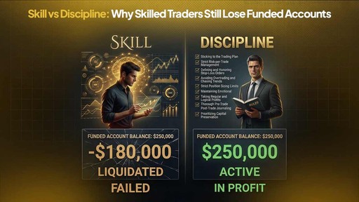 Skill vs Discipline: Why Skilled Traders Still Lose Funded Accounts