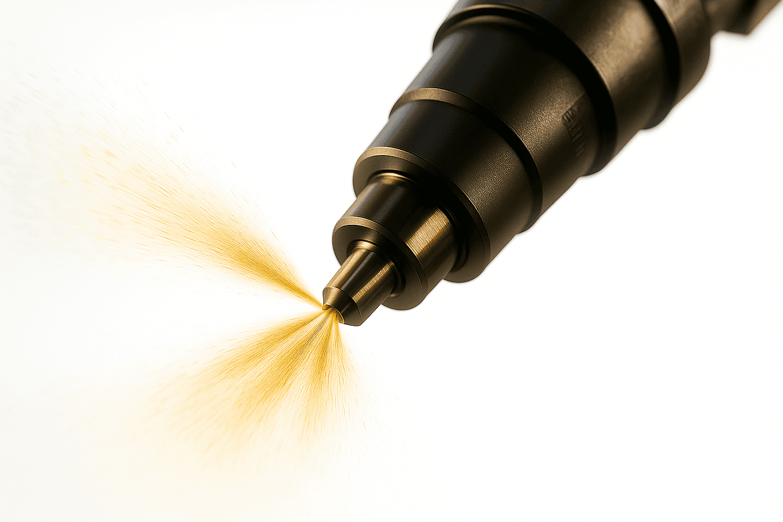 a part of the black headphone