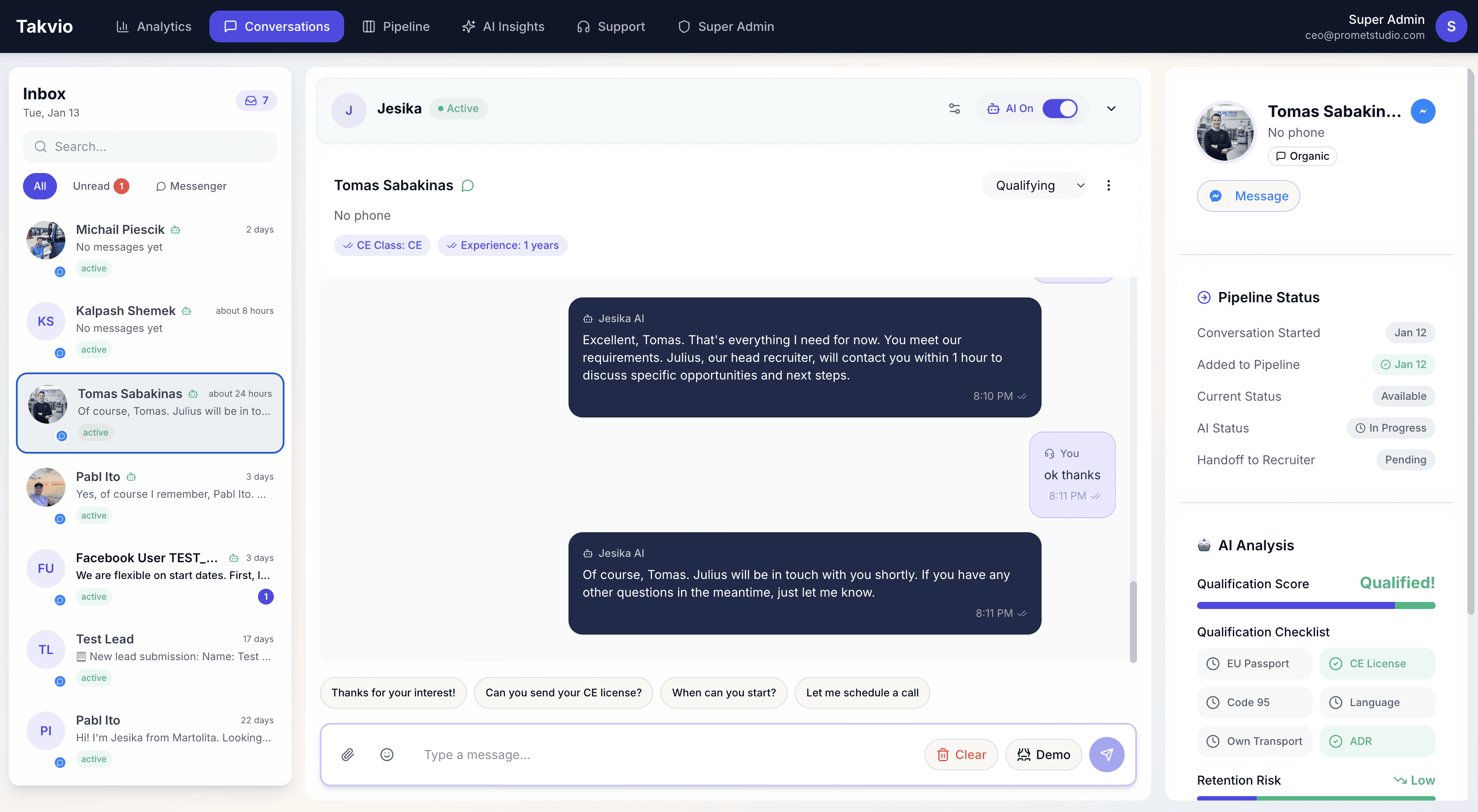An image of Dreelio's dashboard