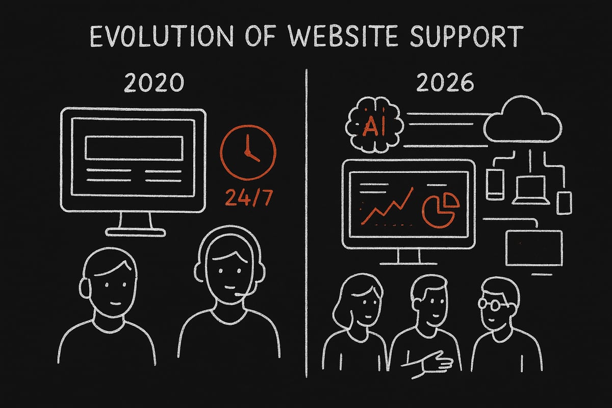 The Evolution of Website Support: 2020–2026
