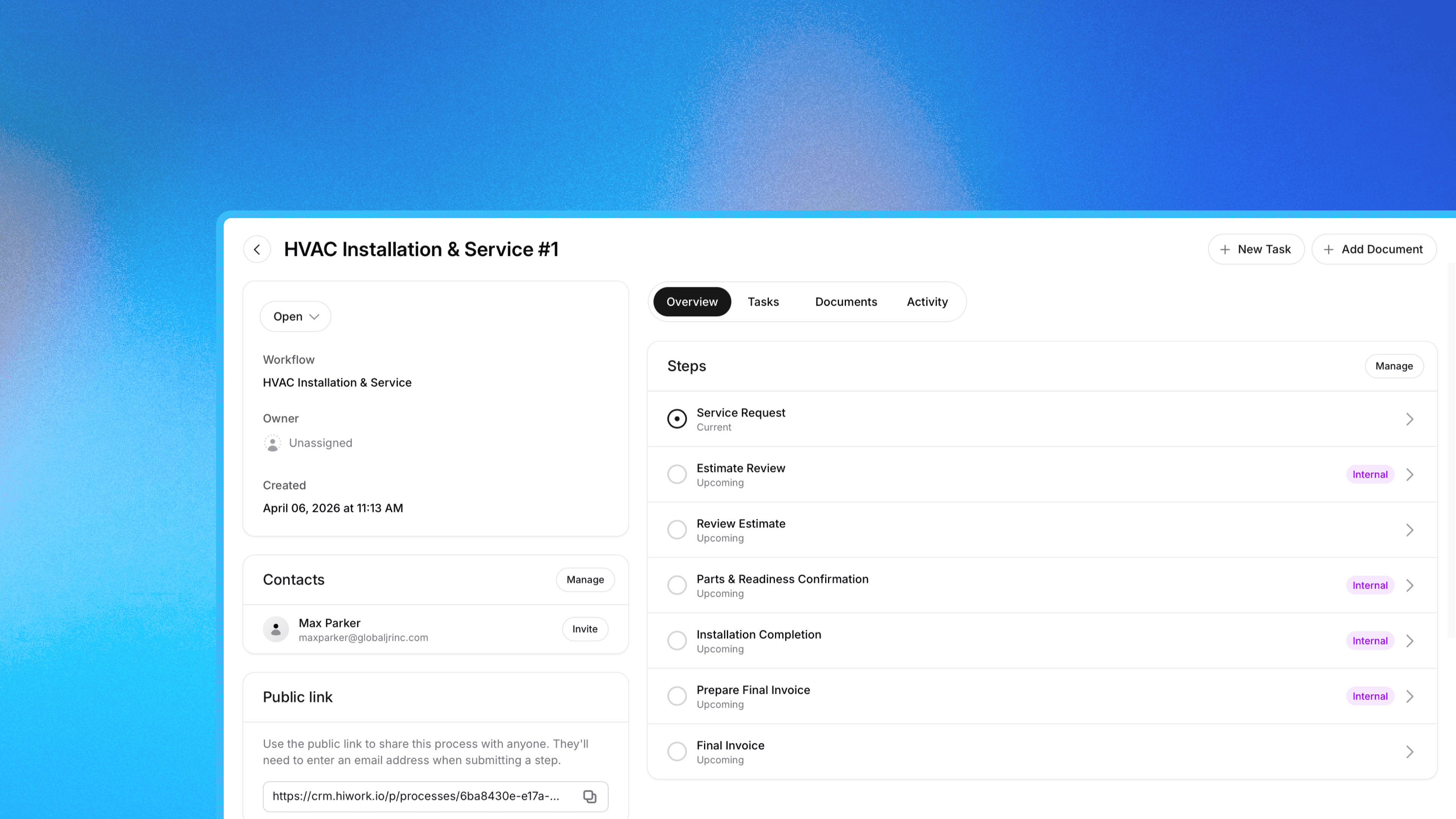 hiwork approval workflow software