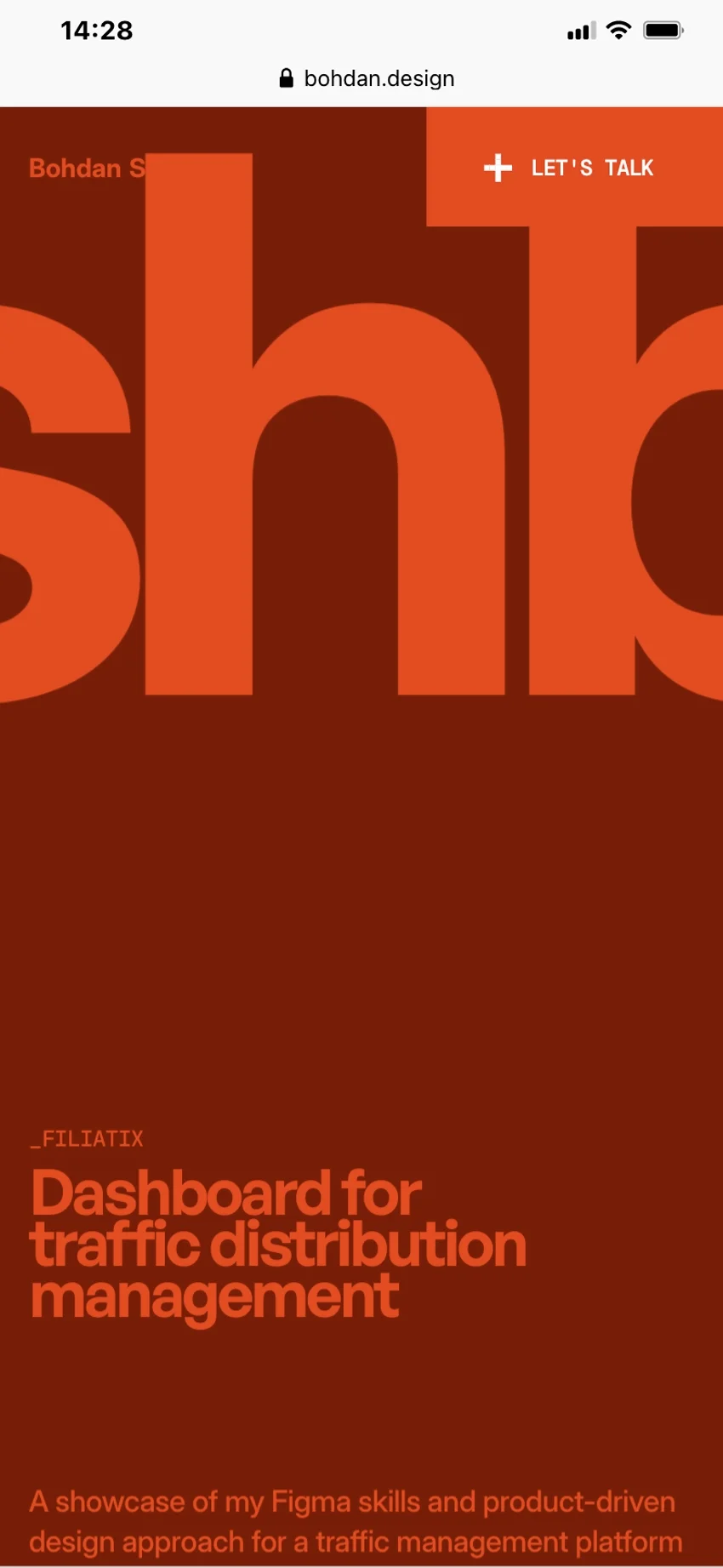 Bohdan | Screenshot - mobile : section de contenus