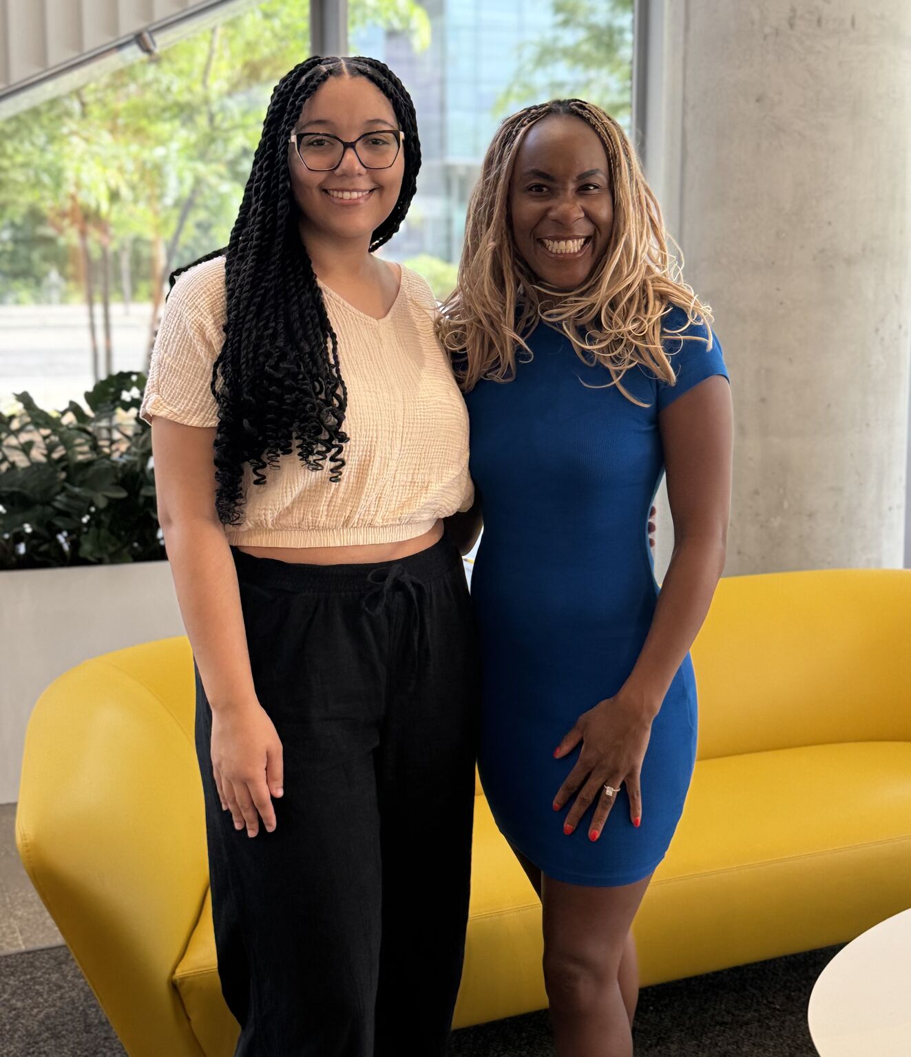 a building with persony windows