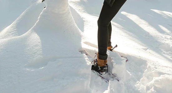 Louer des raquettes à neige pour débutants