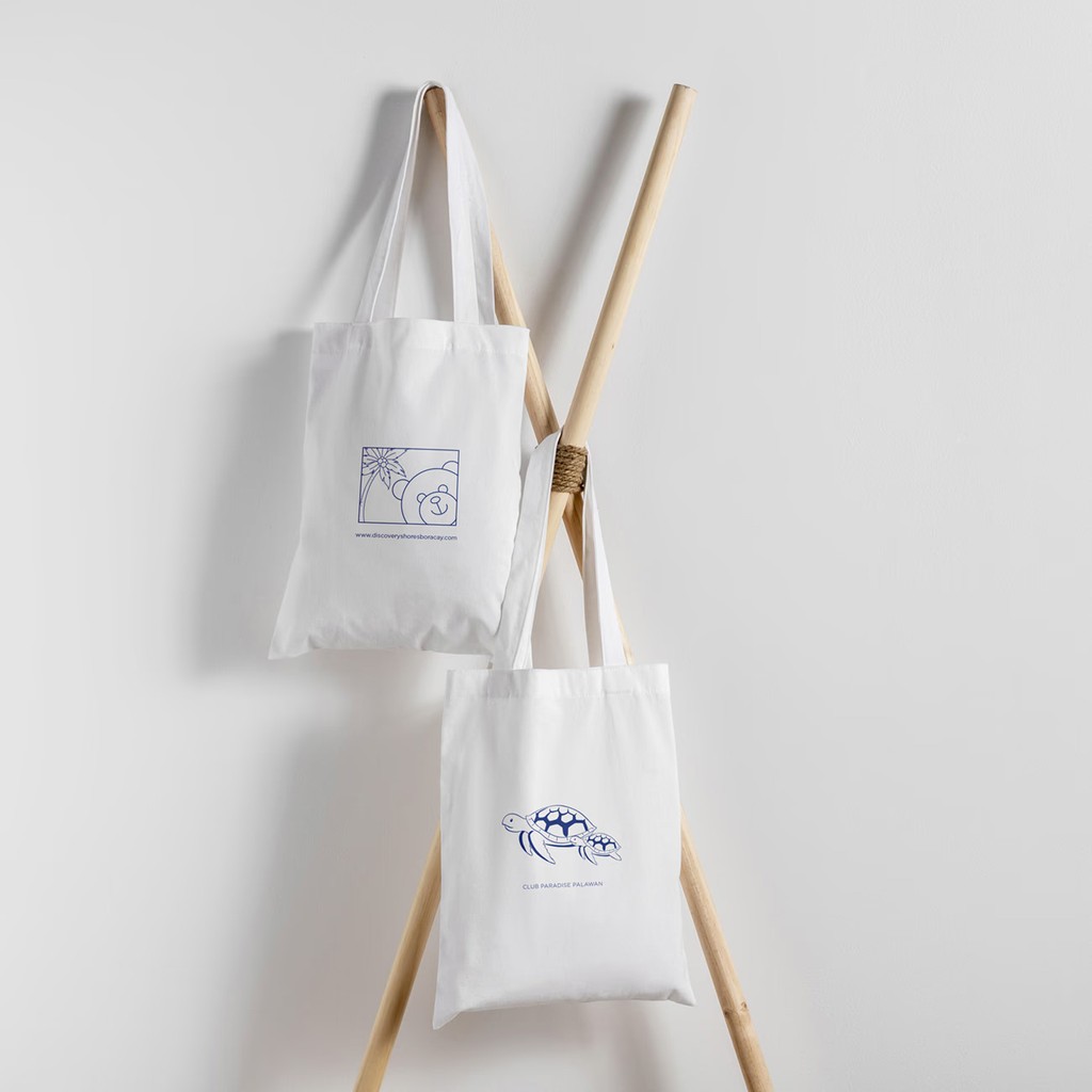 Merchandise bag design for filipino luxury 5 star hotel resort in Boracay Coron Philippines